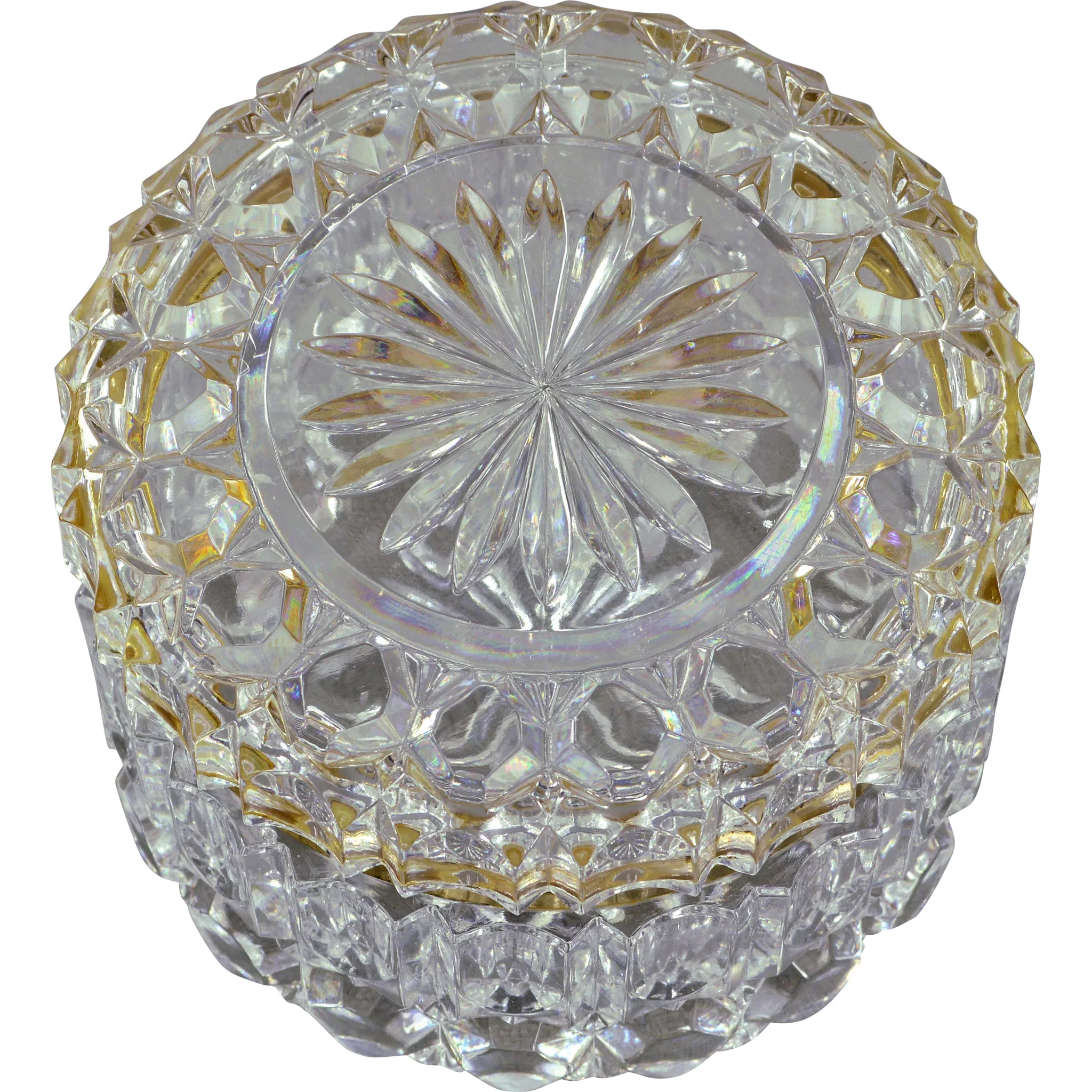 Set 4 Vintage French Glass Casket Boxes - View 7