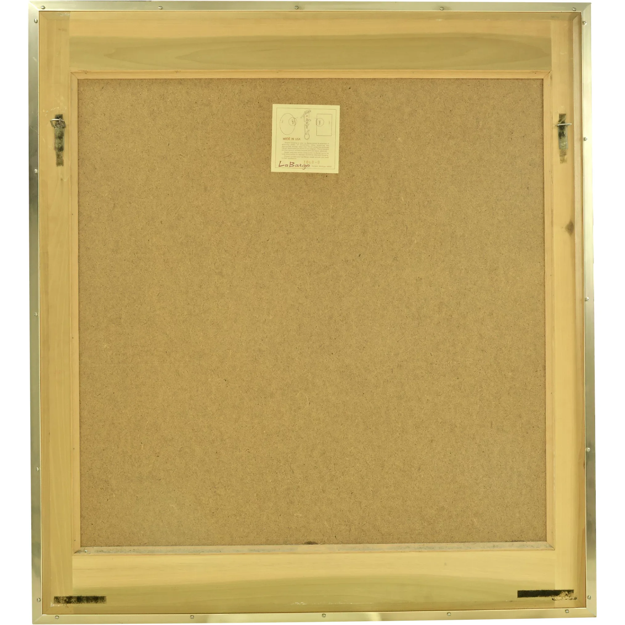 Vintage La Barge / LaBarge églomisé Beveled Mirror - Artist Signed - K Widing 1985 - View 3