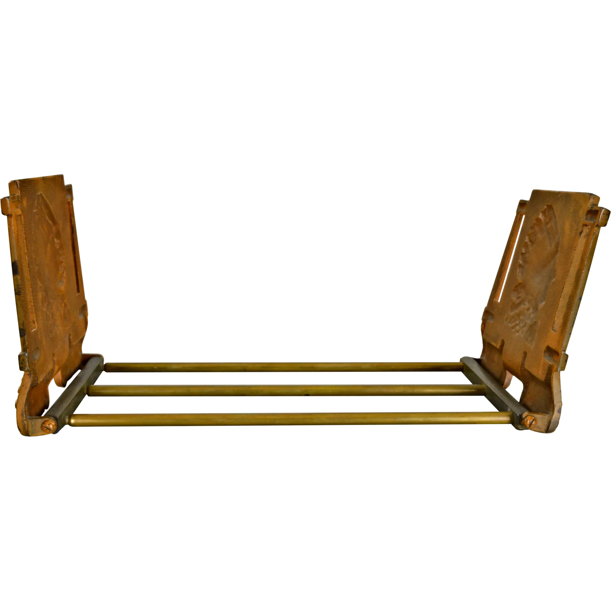 Vintage Native American Indian Bookrack Adjustable - Expandable Bookends - View 3