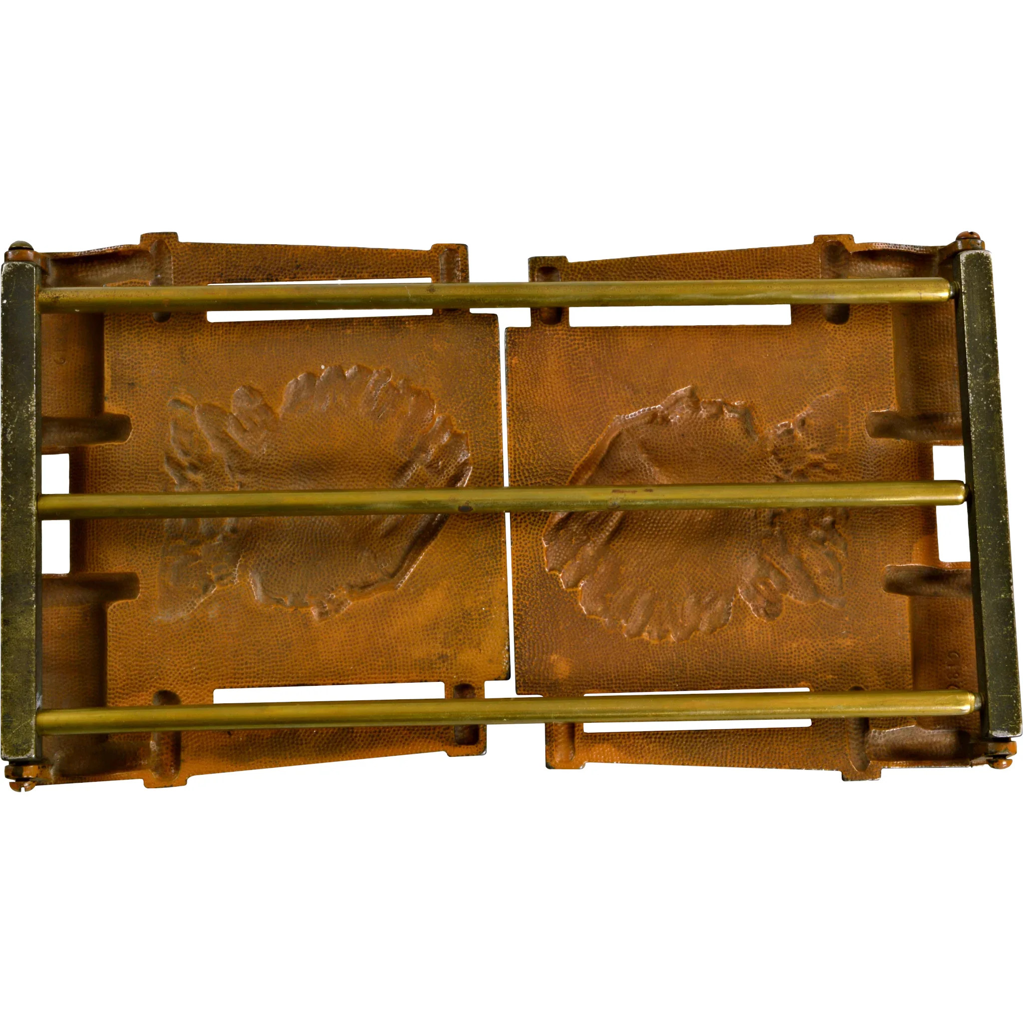 Vintage Native American Indian Bookrack Adjustable - Expandable Bookends - View 4