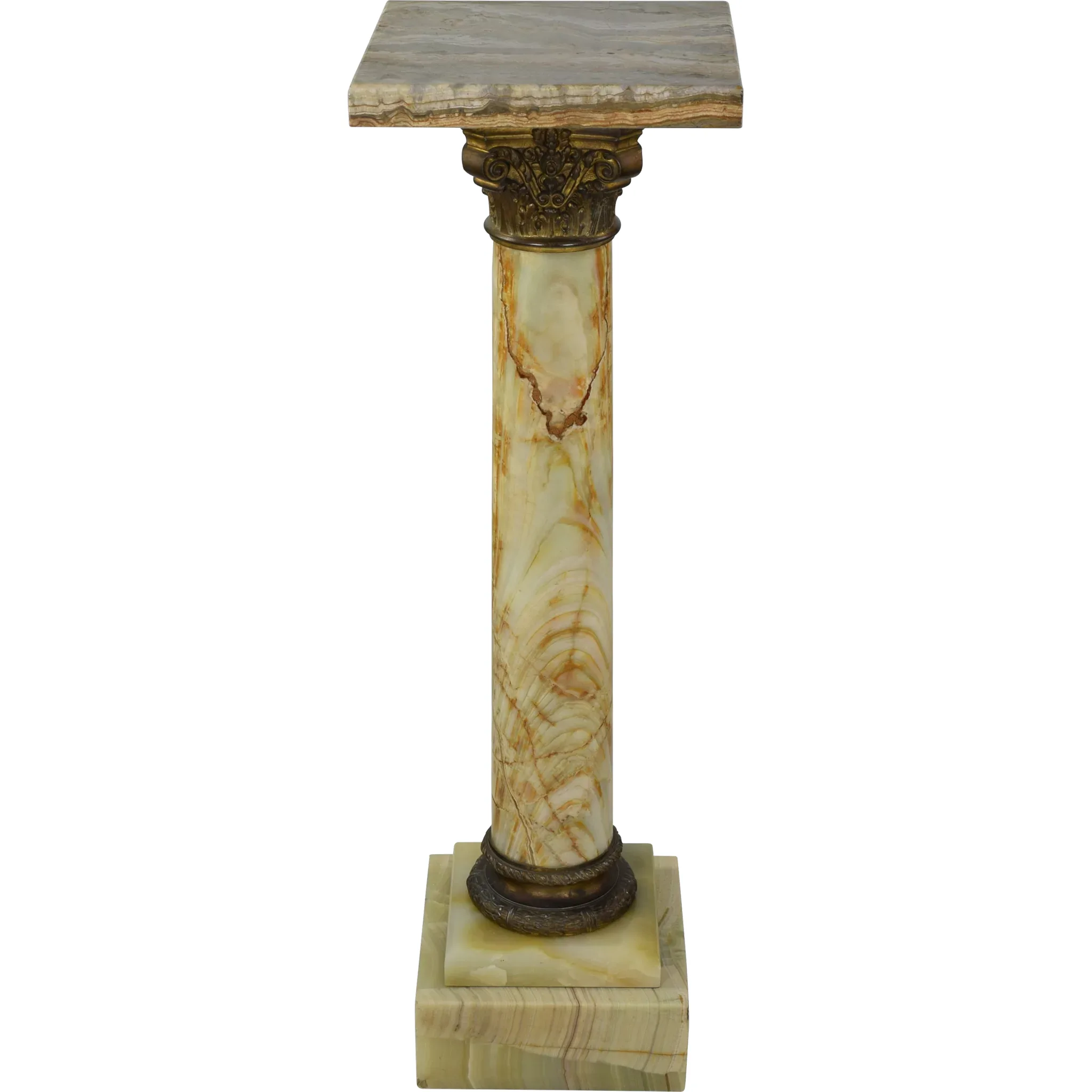 Antique 19th Century French Onyx Pedestal