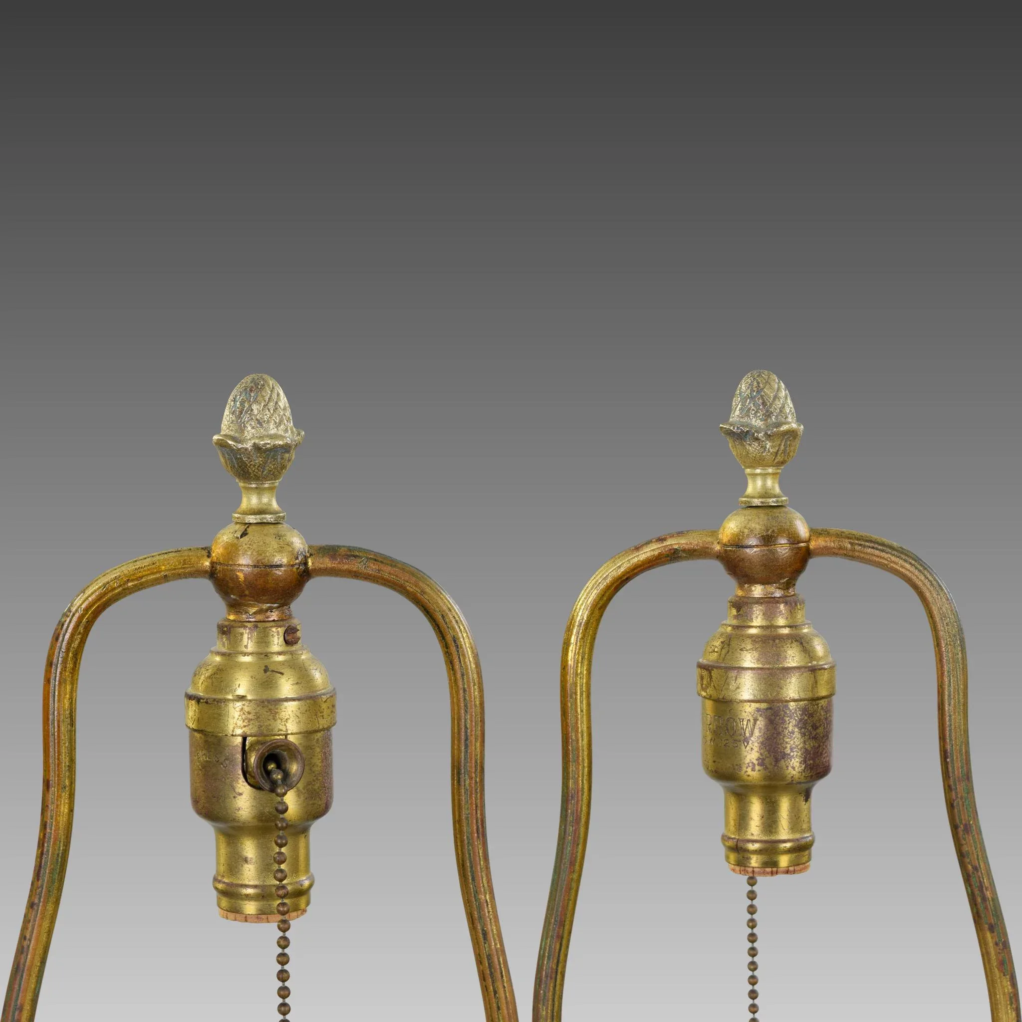 Petite Vintage French Lamp - Roses - View 3