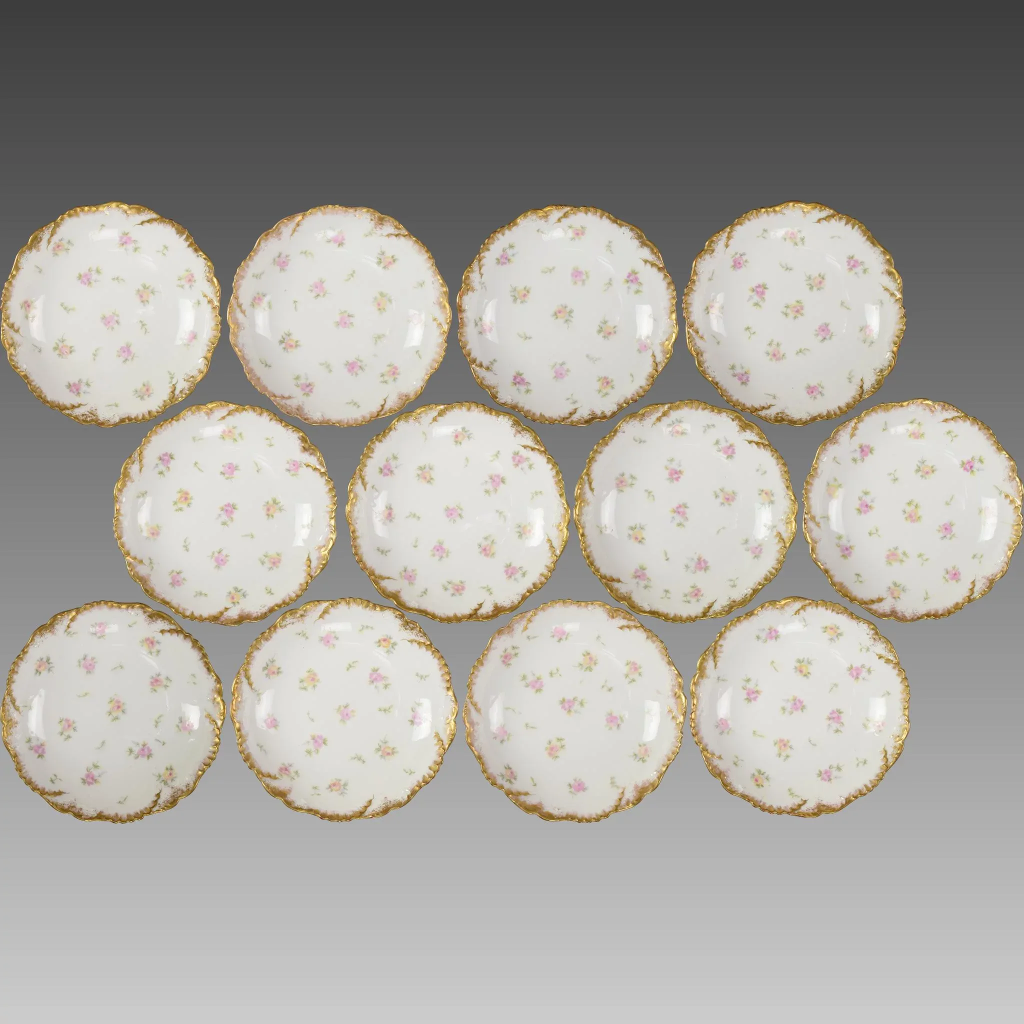 Antique Laviolette Limoges Berry Set - View 2