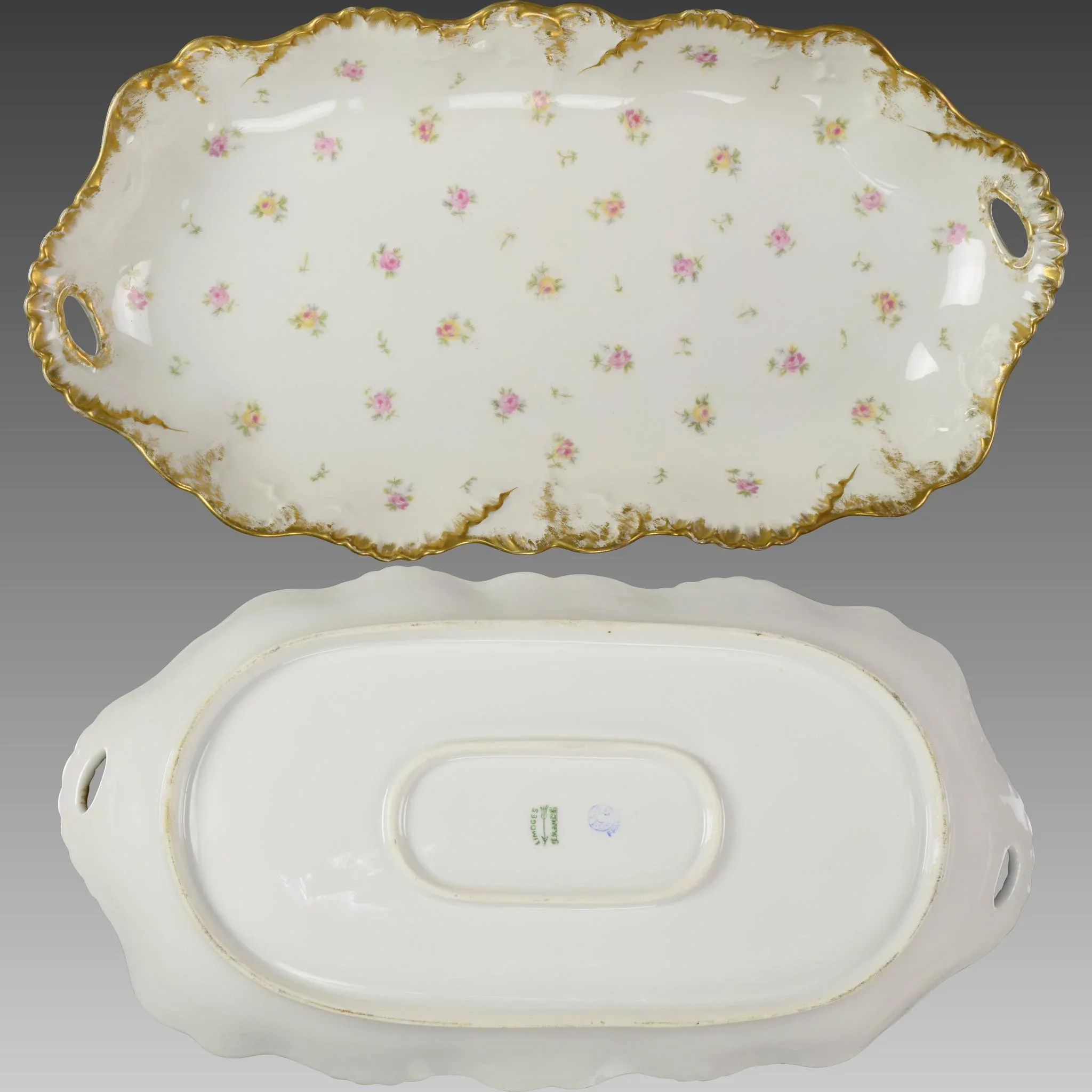 Antique Laviolette Limoges Berry Set - View 7