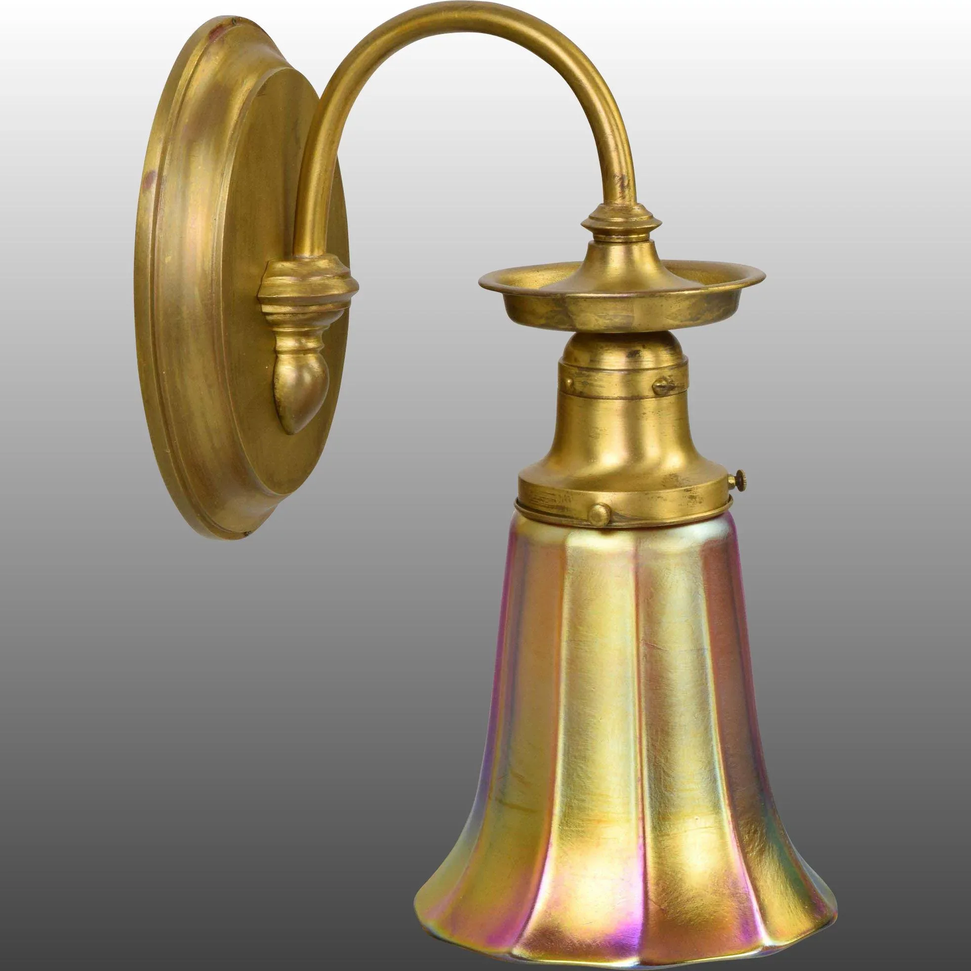 3 Mitchell Vance & Co Sconces with Aurene Quezal Shades - View 3