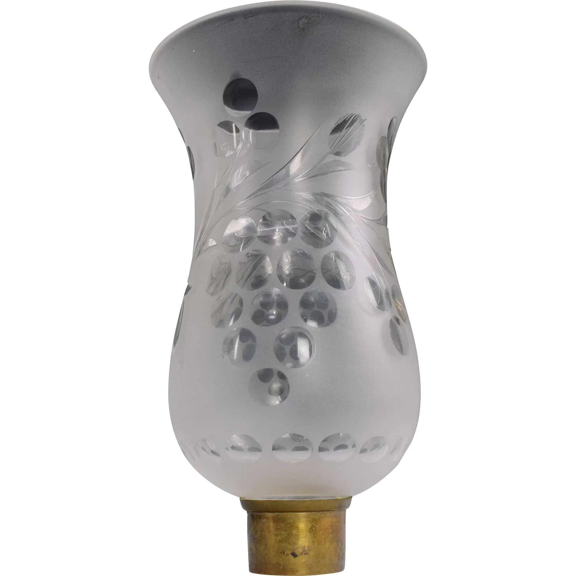 Pair Antique Mahogany Colonial Style Electric Buffet Lamps with Prisms and Deep Cut Shades - View 6