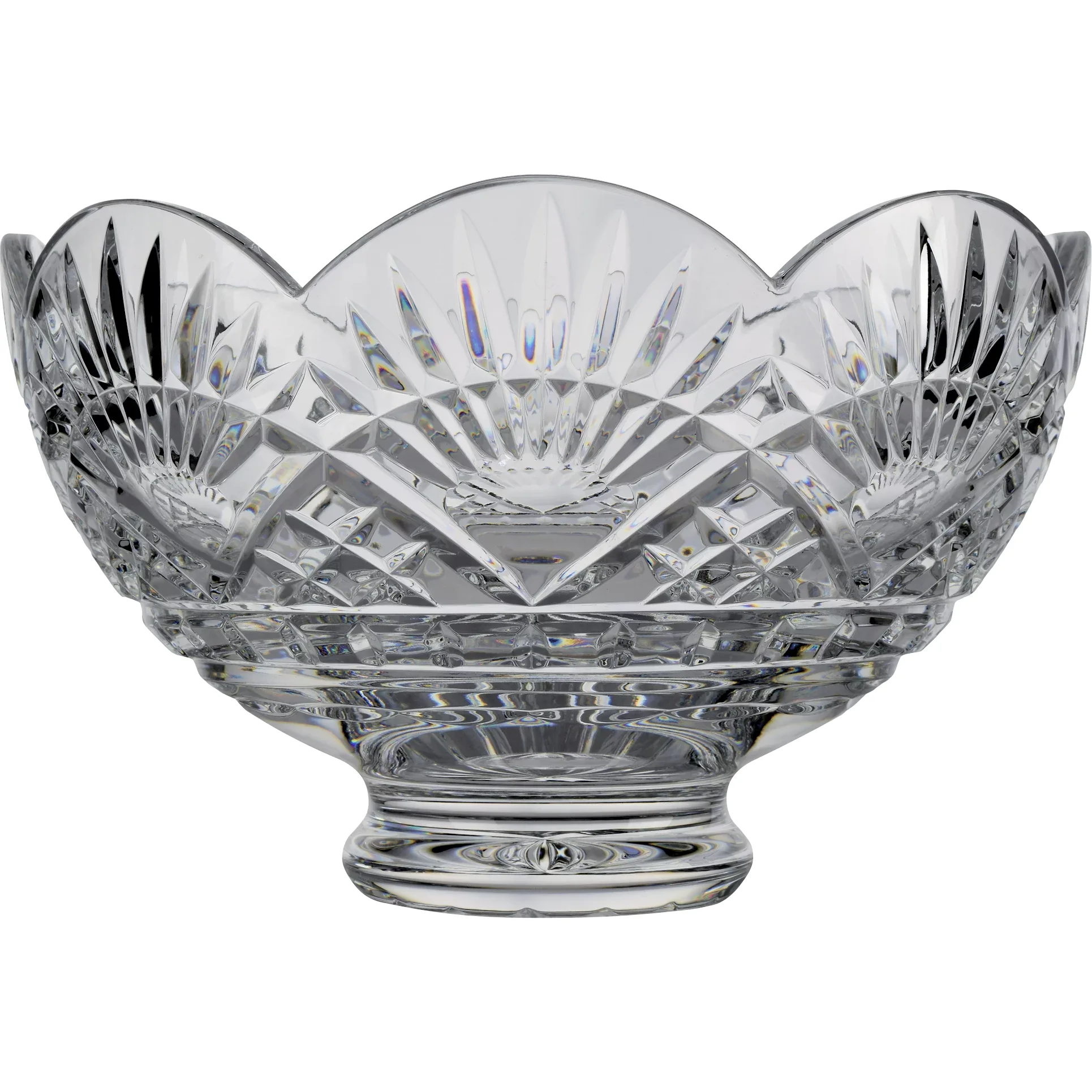 Waterford Cut Crystal Footed Liberty Bowl - America's Heritage Collection - Vintage