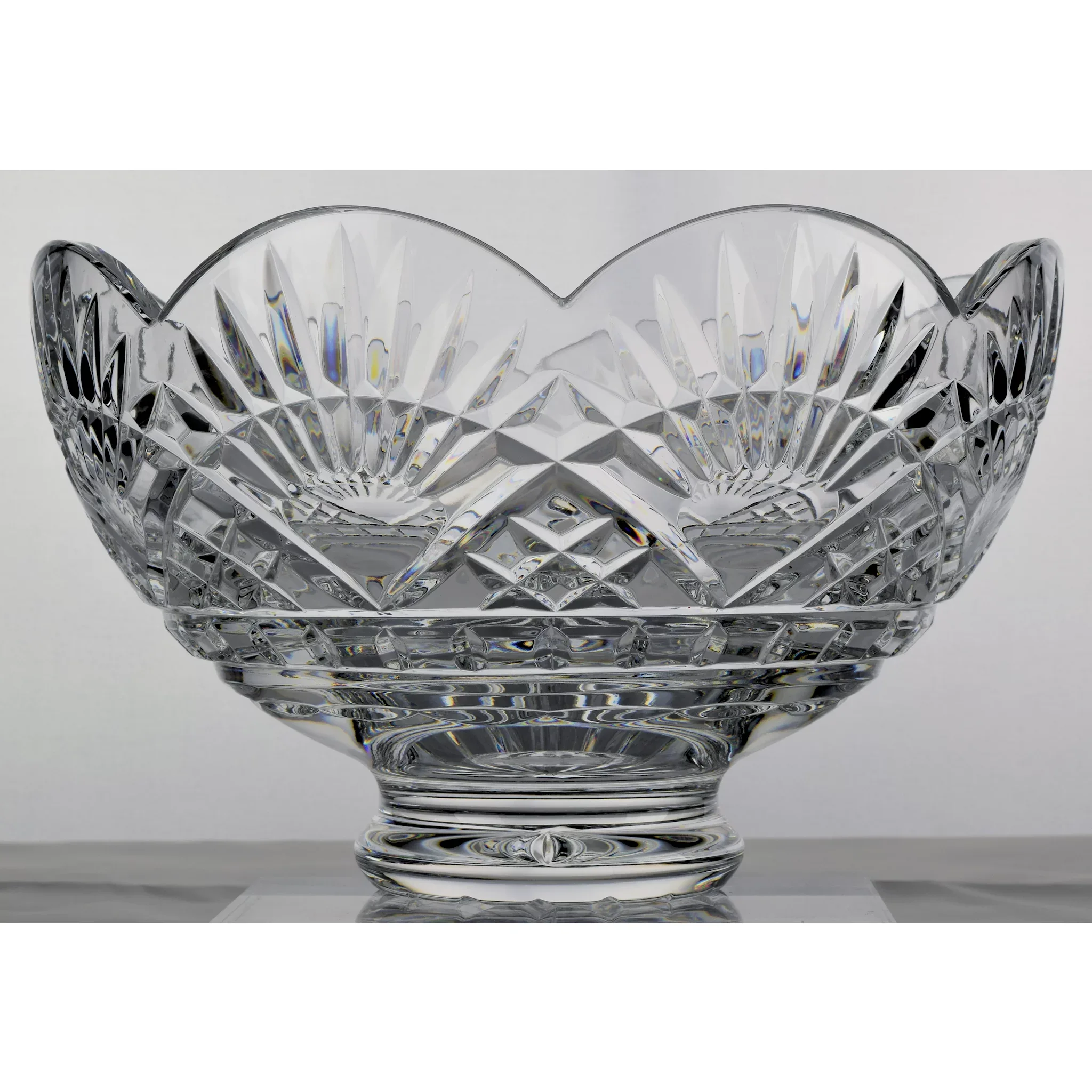 Waterford Cut Crystal Footed Liberty Bowl - America's Heritage Collection - Vintage - View 2