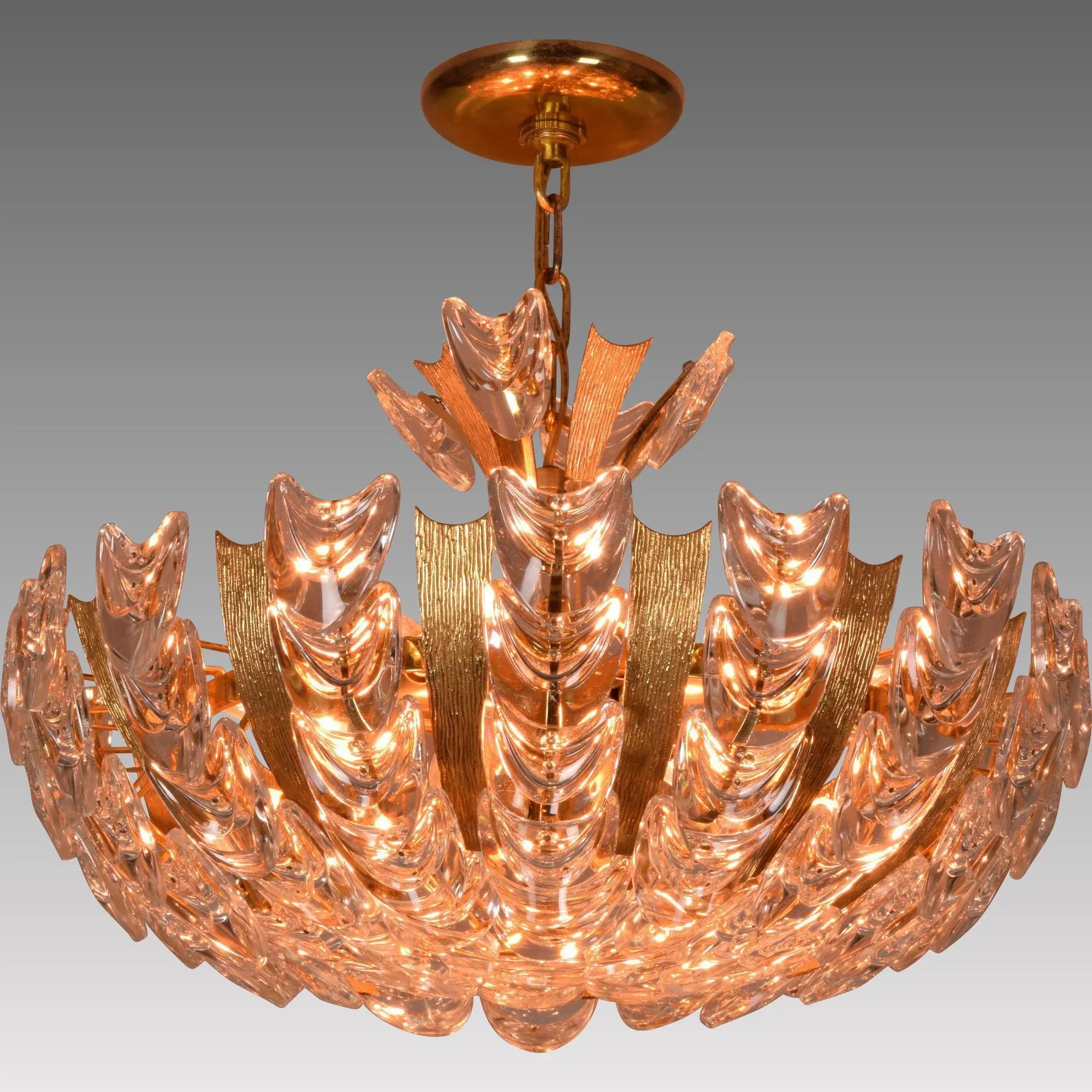 Mid-Century Palwa Basket Form German Chandelier - View 5