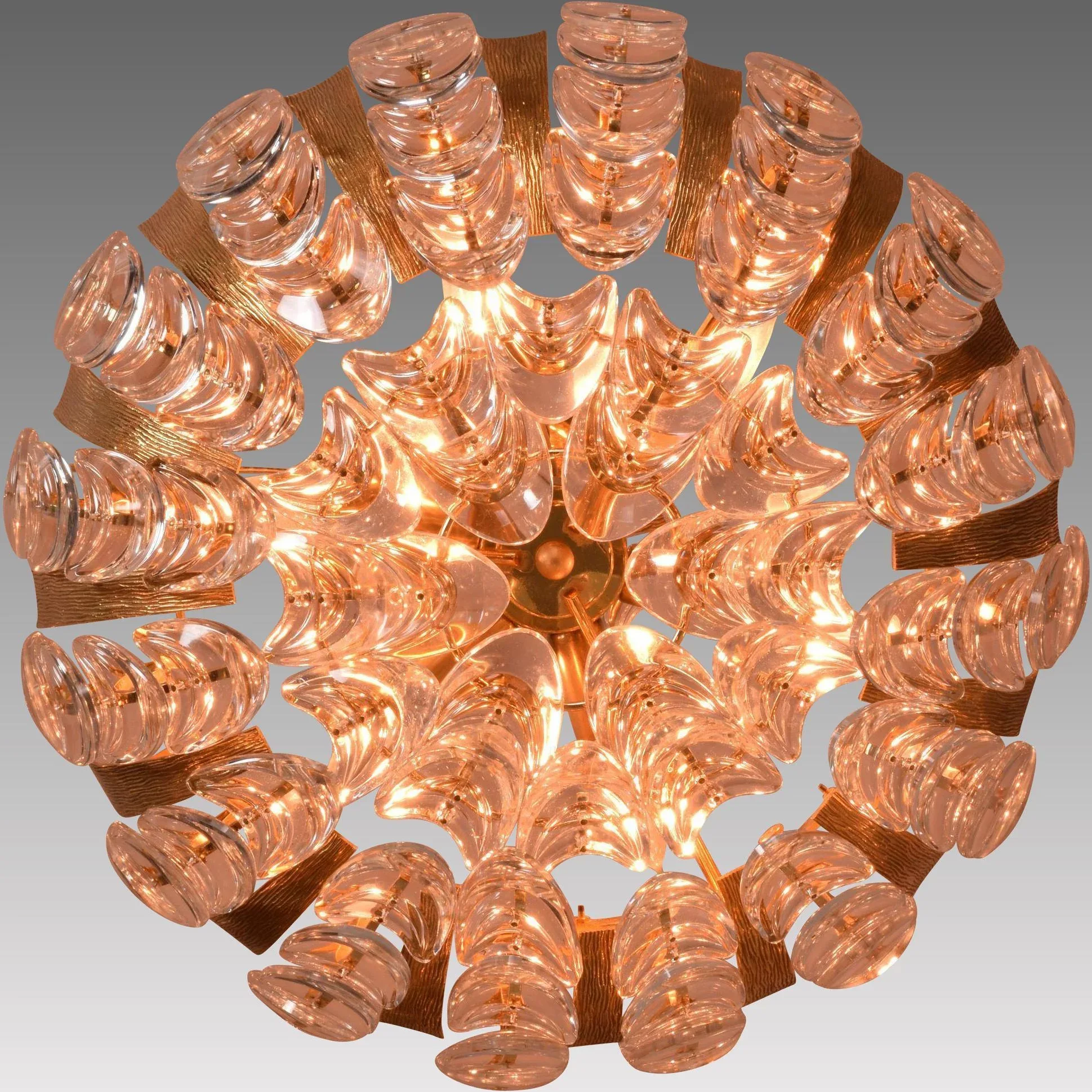 Mid-Century Palwa Basket Form German Chandelier - View 6