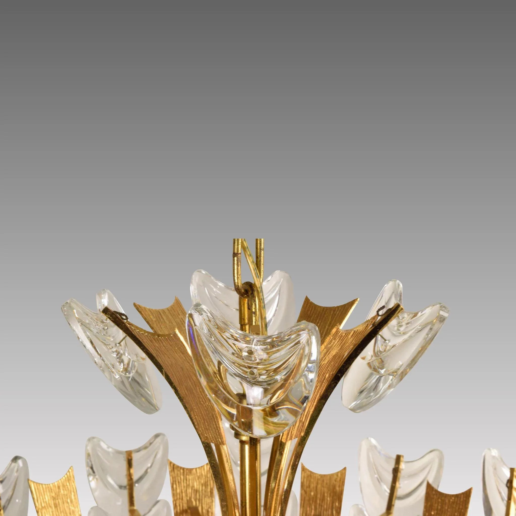 Mid-Century Palwa Basket Form German Chandelier - View 7