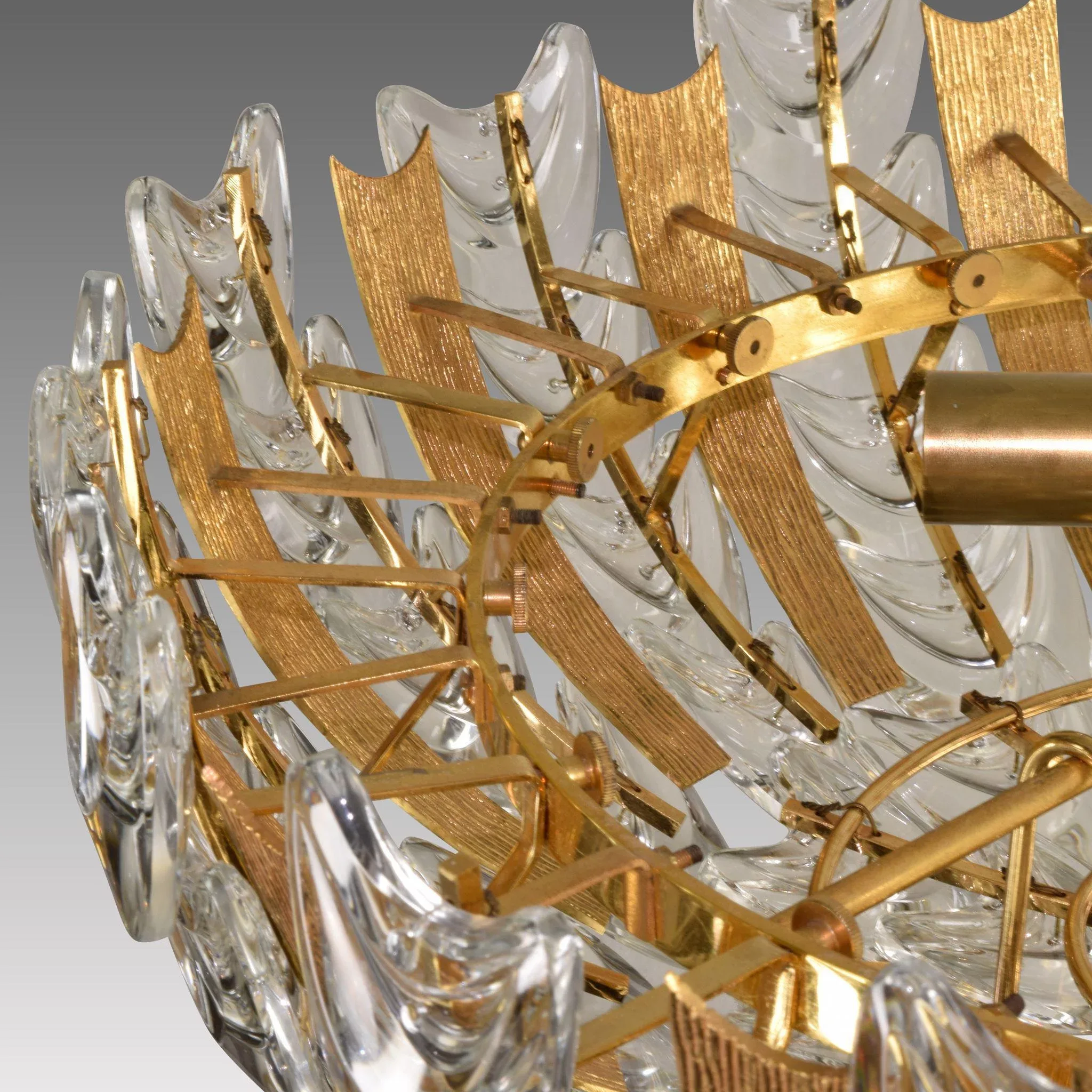 Mid-Century Palwa Basket Form German Chandelier - View 8