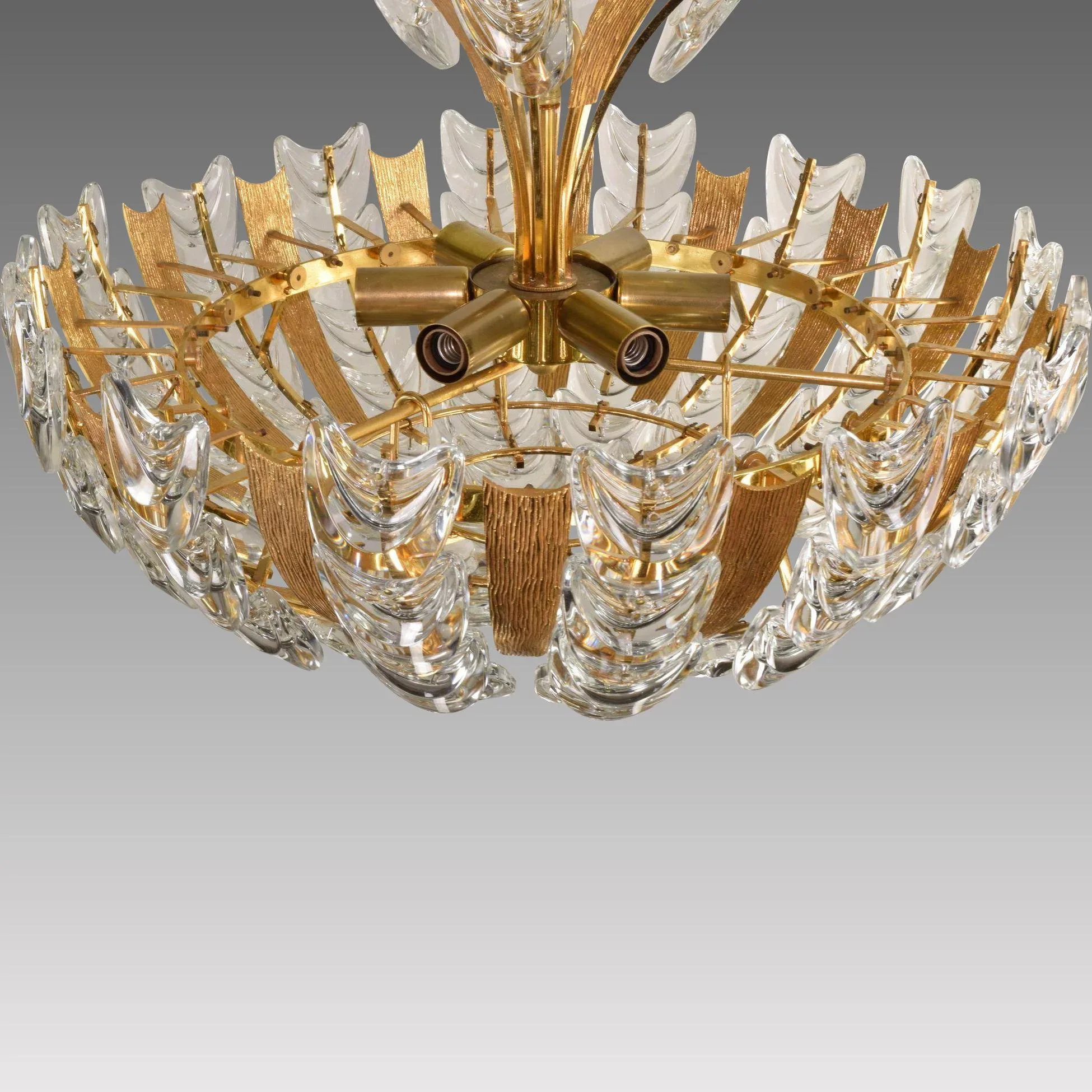 Mid-Century Palwa Basket Form German Chandelier - View 9