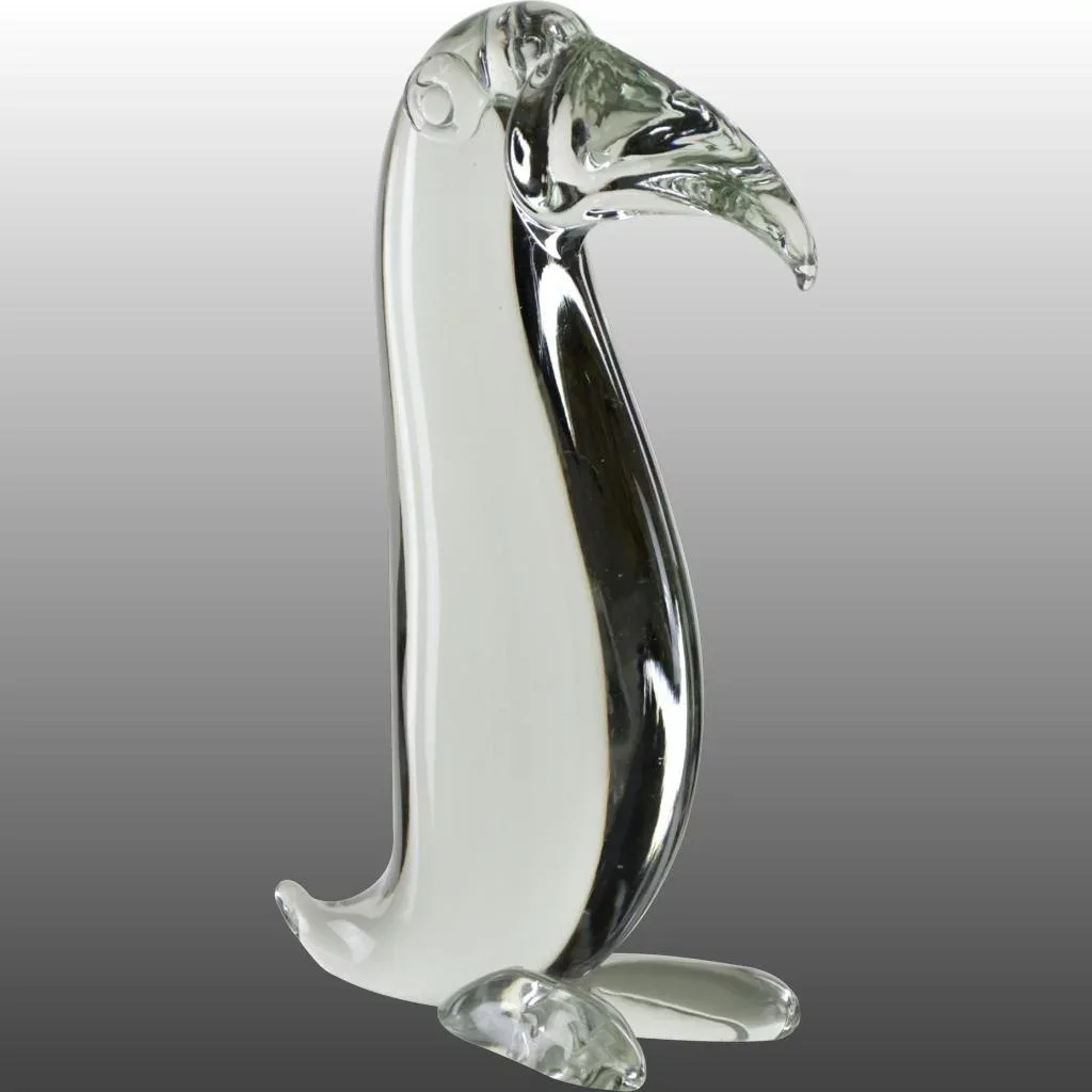 Large Vintage Italian Art Glass Toucan Sculpture - View 3
