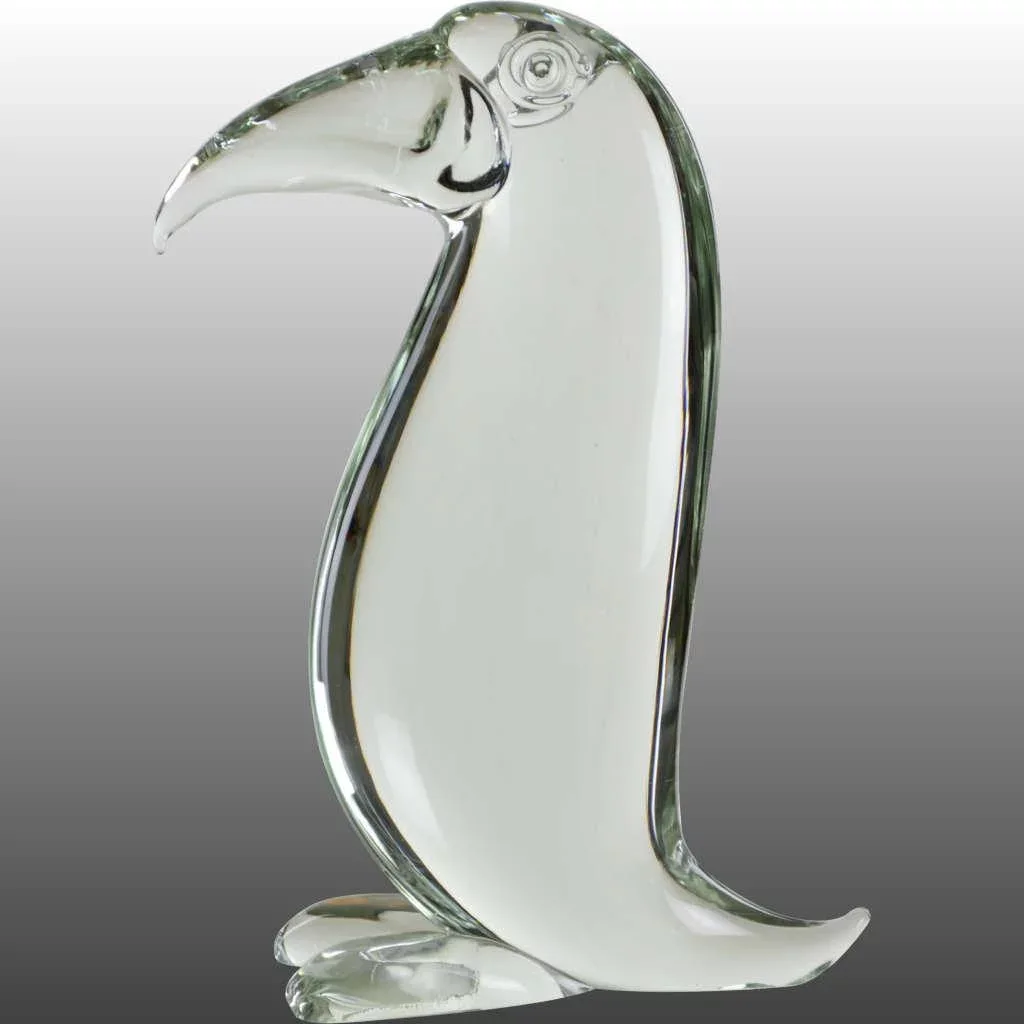 Large Vintage Italian Art Glass Toucan Sculpture - View 5