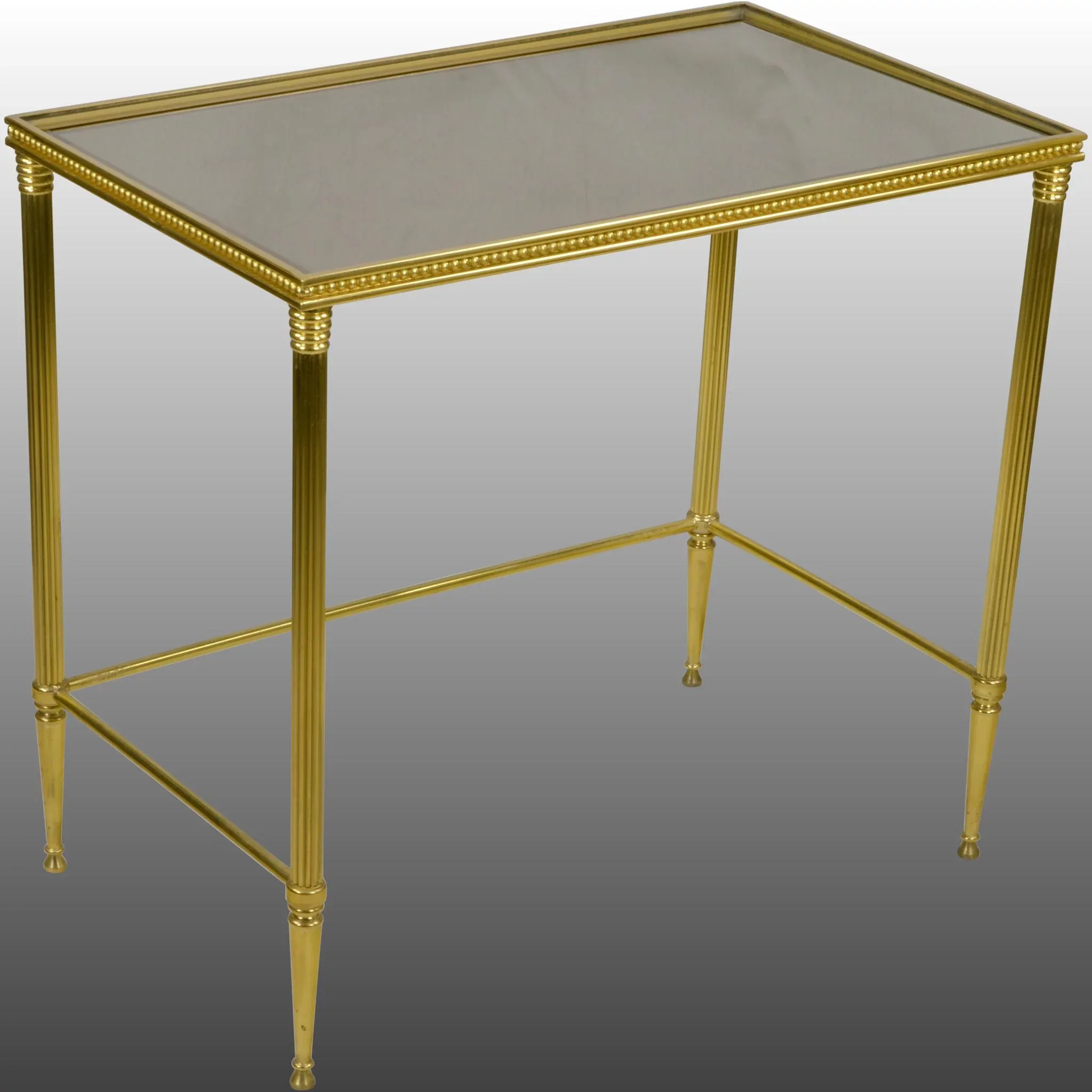 Set 3 Vintage Italian Brass Nesting - Stacking Tables - View 5