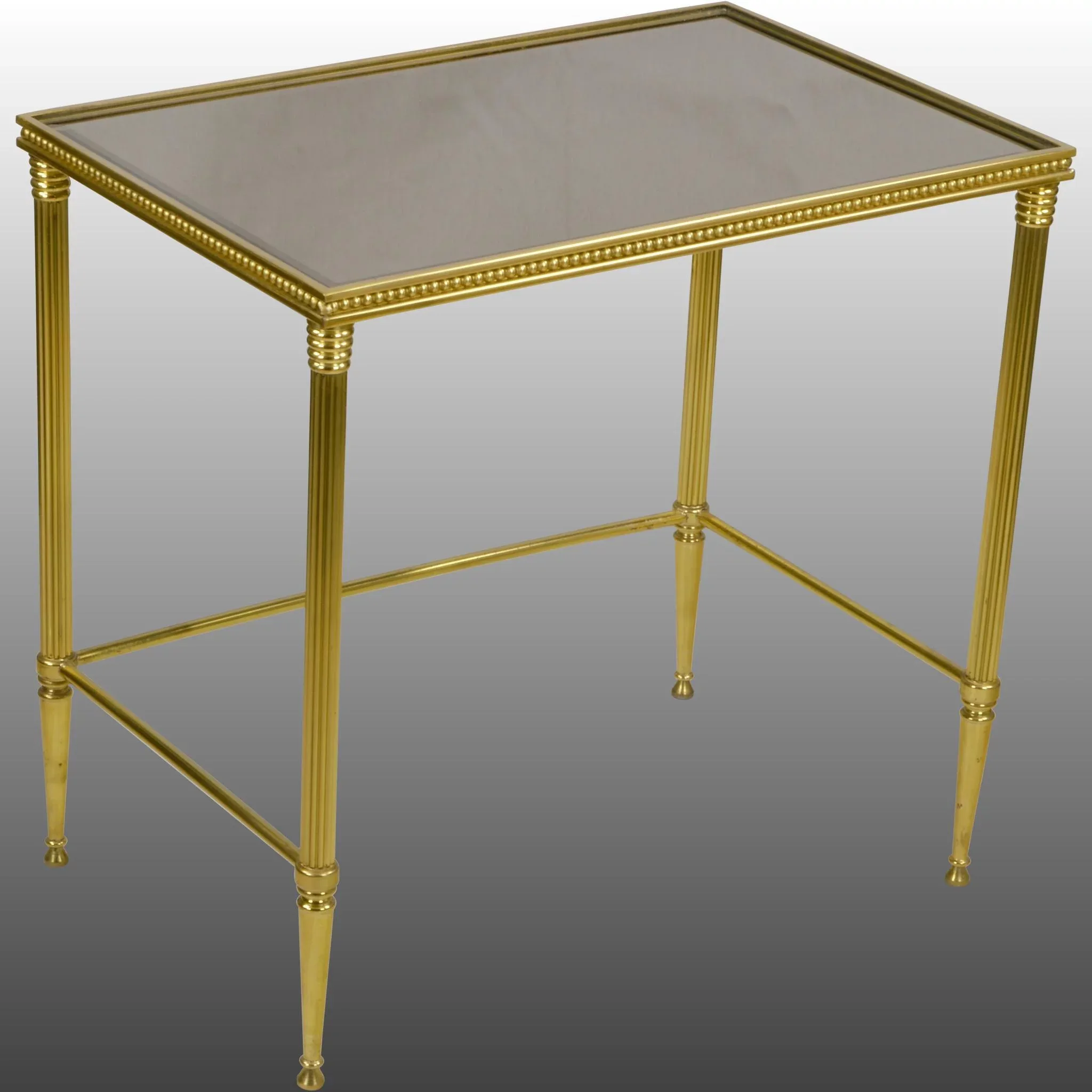 Set 3 Vintage Italian Brass Nesting - Stacking Tables - View 6