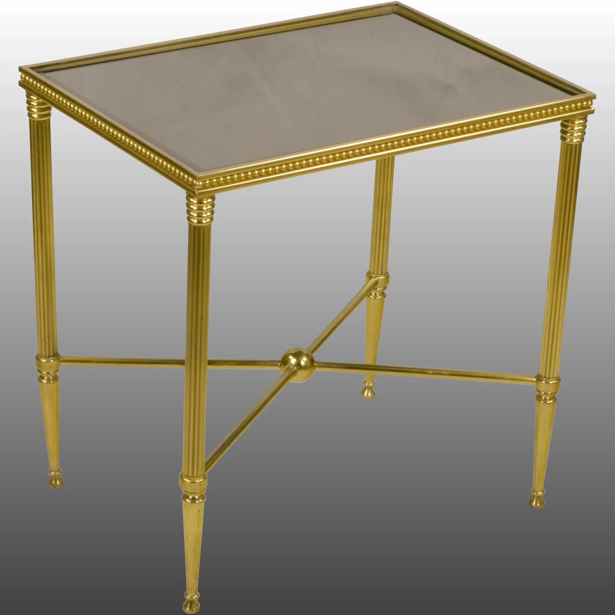 Set 3 Vintage Italian Brass Nesting - Stacking Tables - View 7