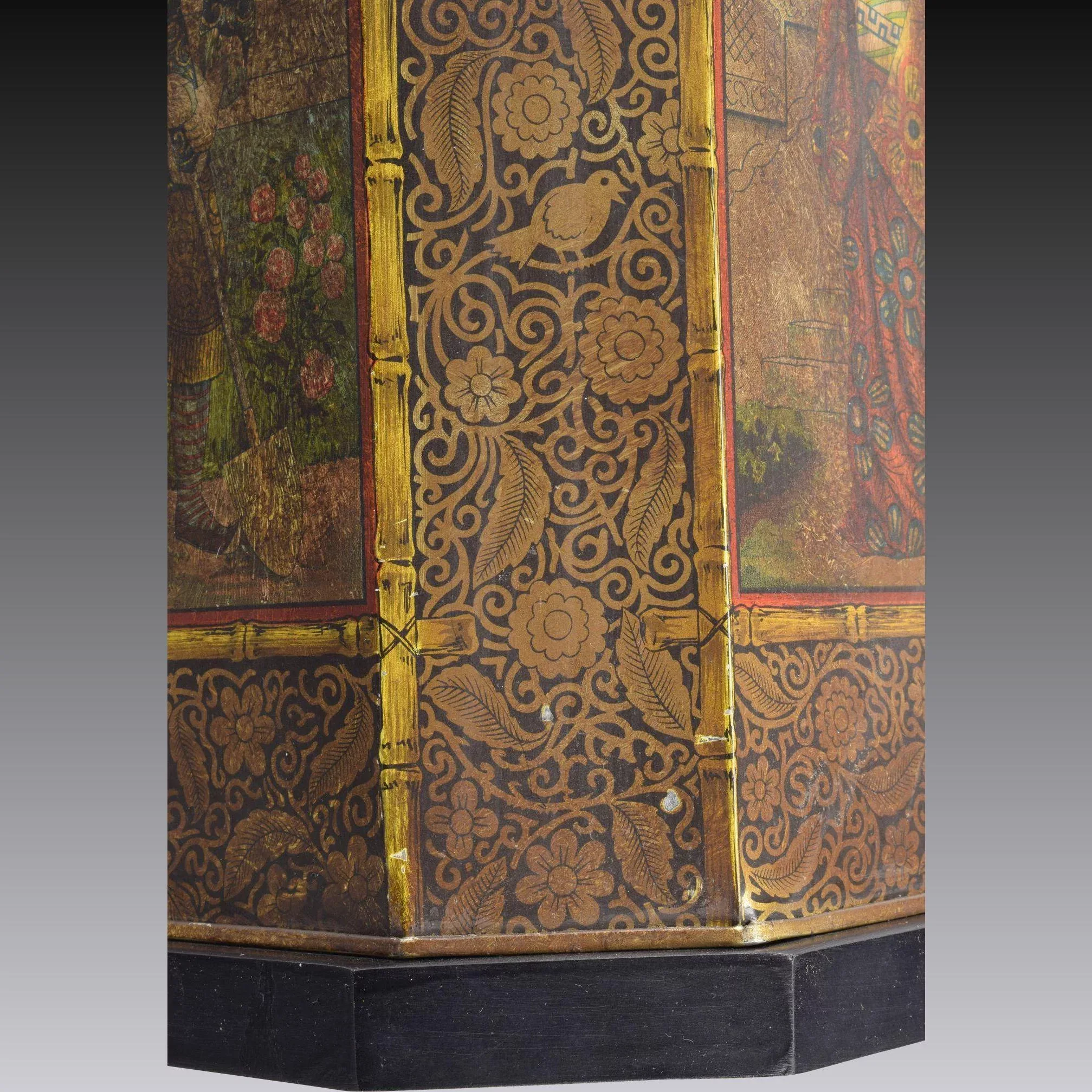Pair of Chinese Chinoiserie Tea Tin Lamps by Chapman 1974 - View 7