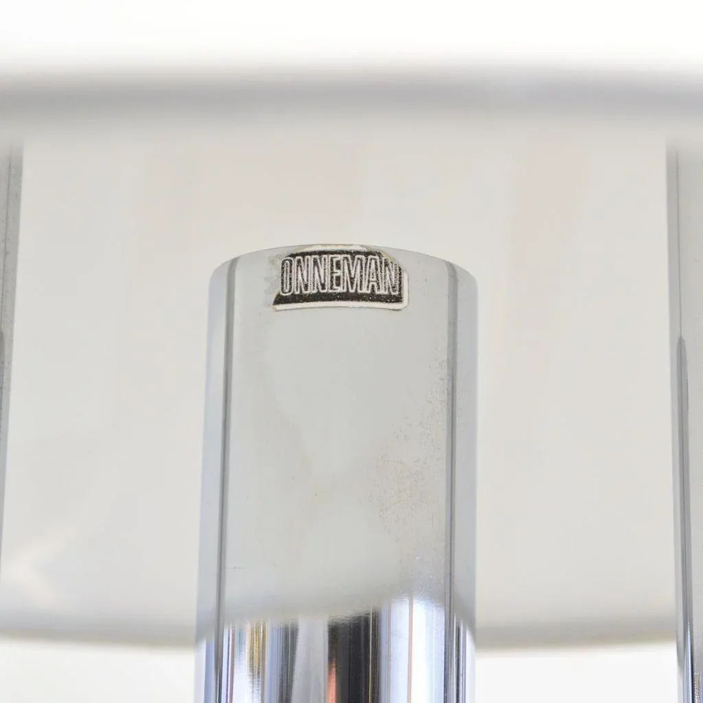 Mid-Century Modern Robert Sonneman Lamp - 1960s White and Chrome - View 8