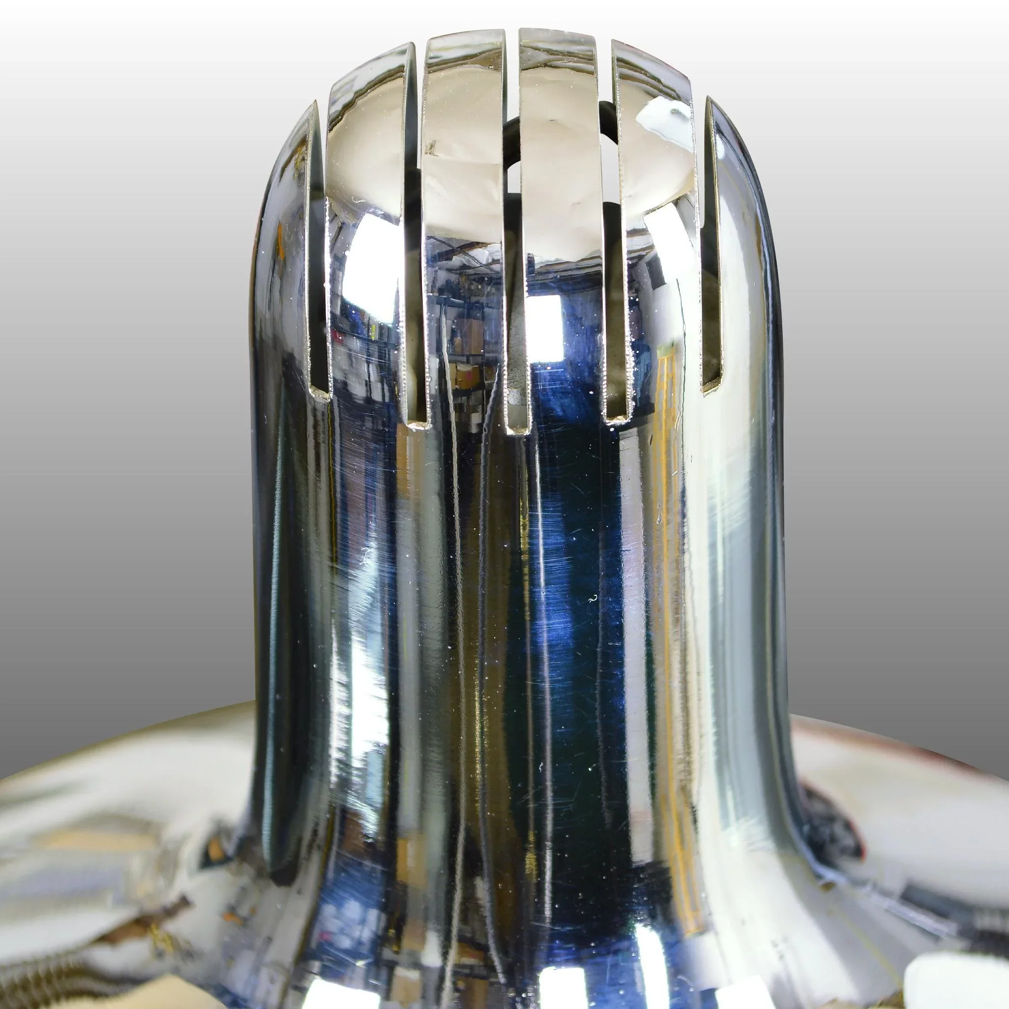Pair Articulated Italian Chrome Mid-Century Desk Lamps - View 2
