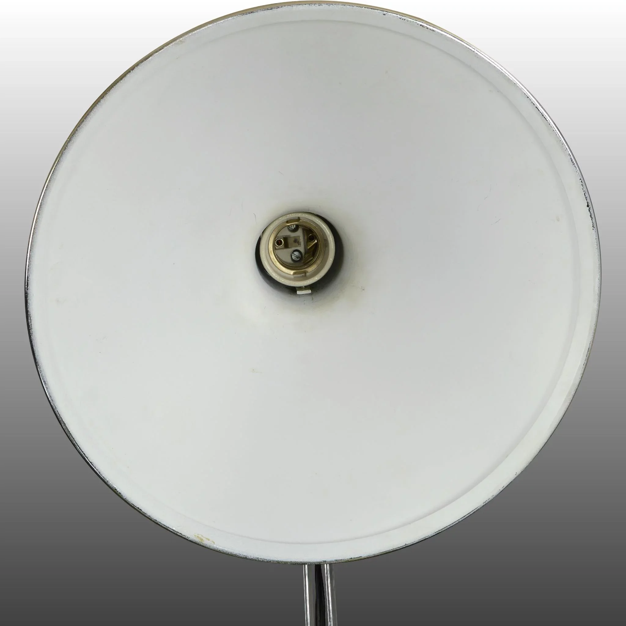 Pair Articulated Italian Chrome Mid-Century Desk Lamps - View 3