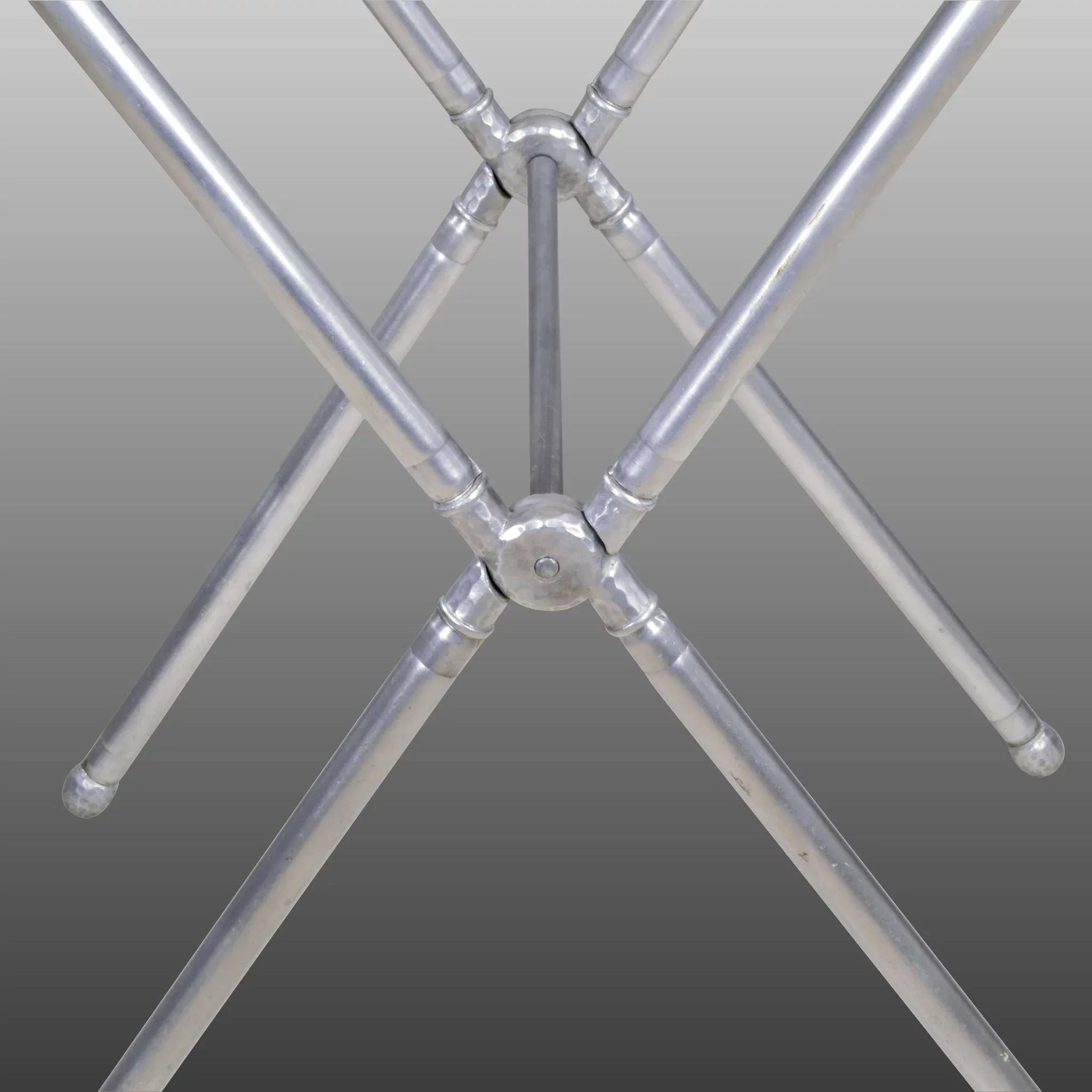 Vintage Everlast Wrought Aluminum Tray Table Stand - View 8
