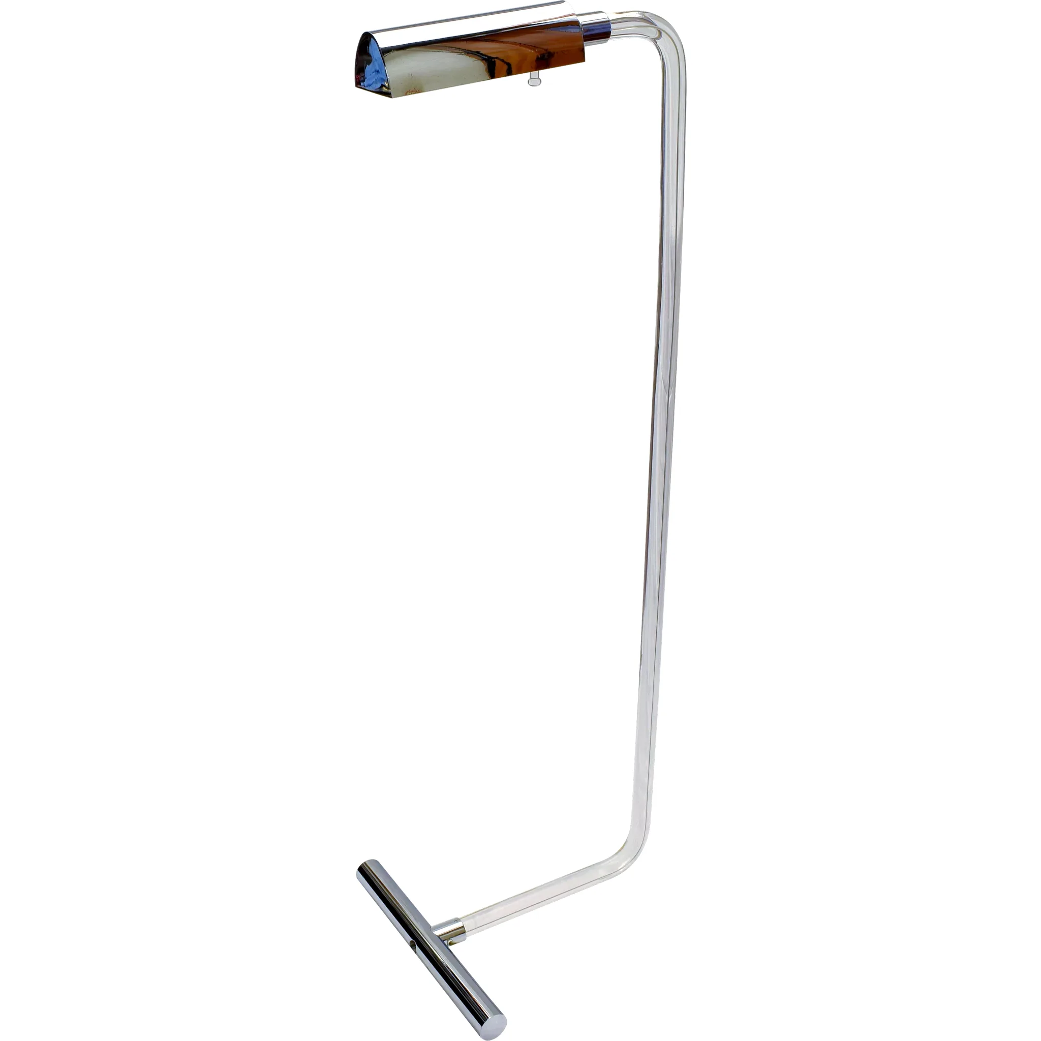 Vintage Peter Hamburger Crylicord Lucite Chrome Reading Floor Lamp for George Kovac