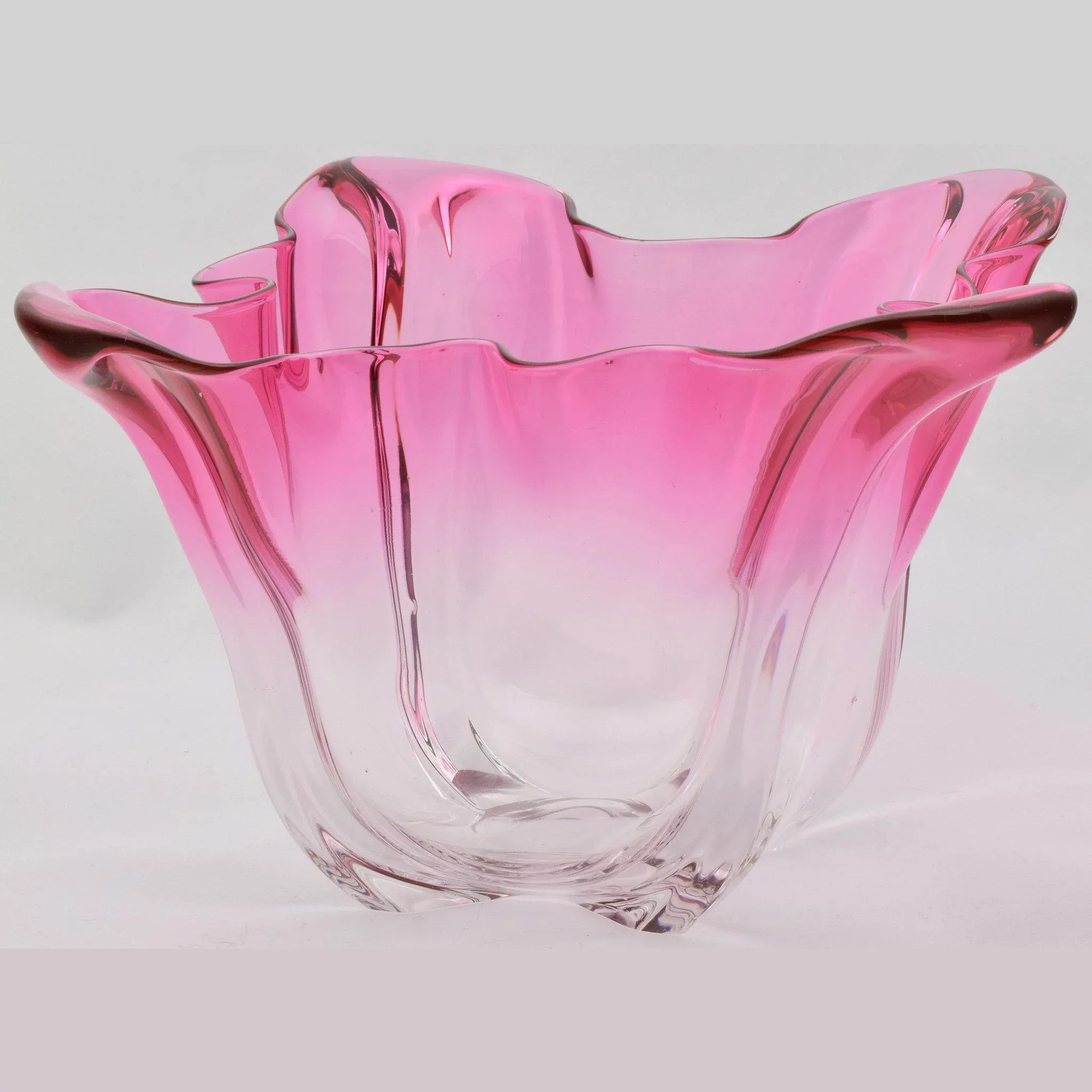 Carder Steuben Grotesque Bowl - Free-form Gold Ruby to Clear - View 2