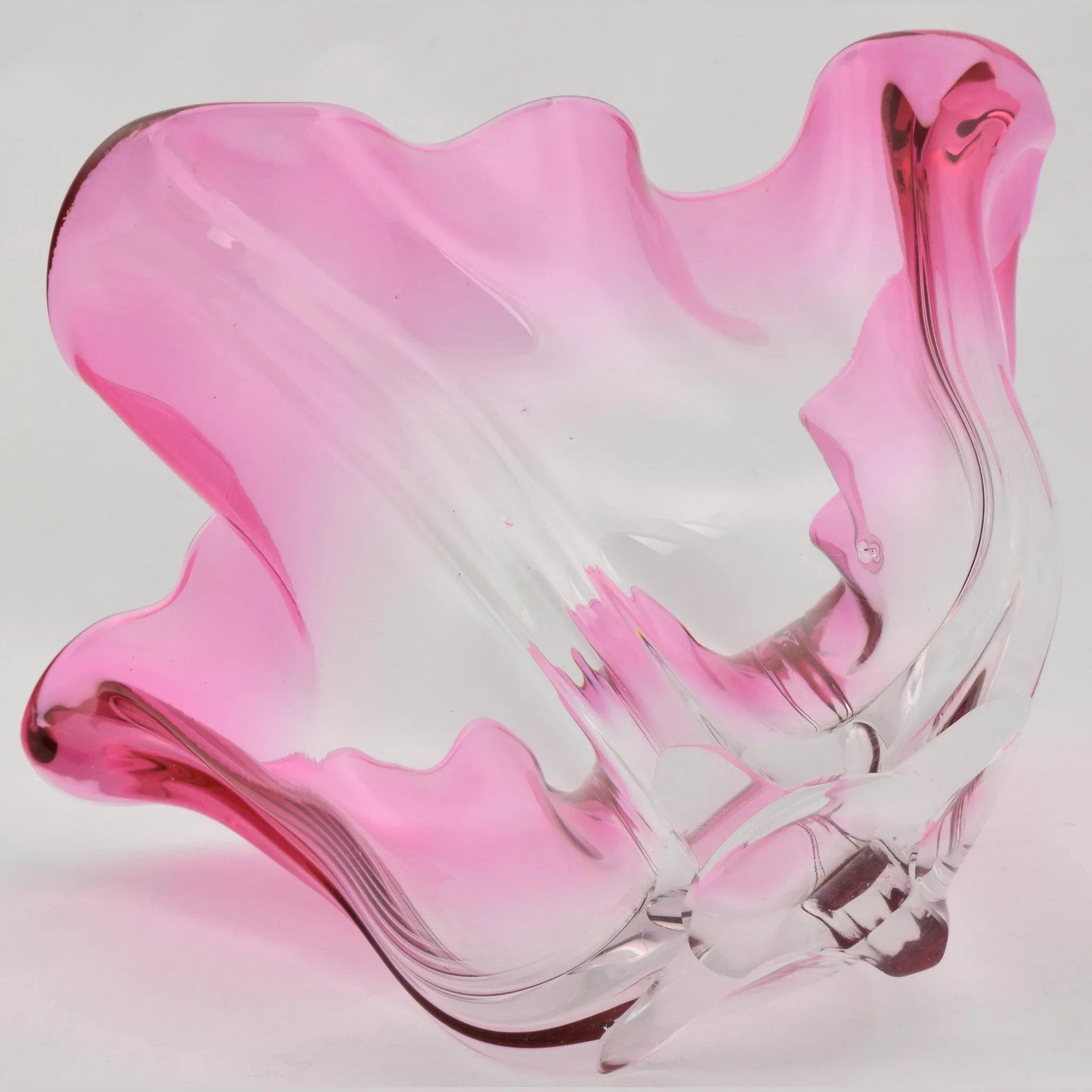 Carder Steuben Grotesque Bowl - Free-form Gold Ruby to Clear - View 6