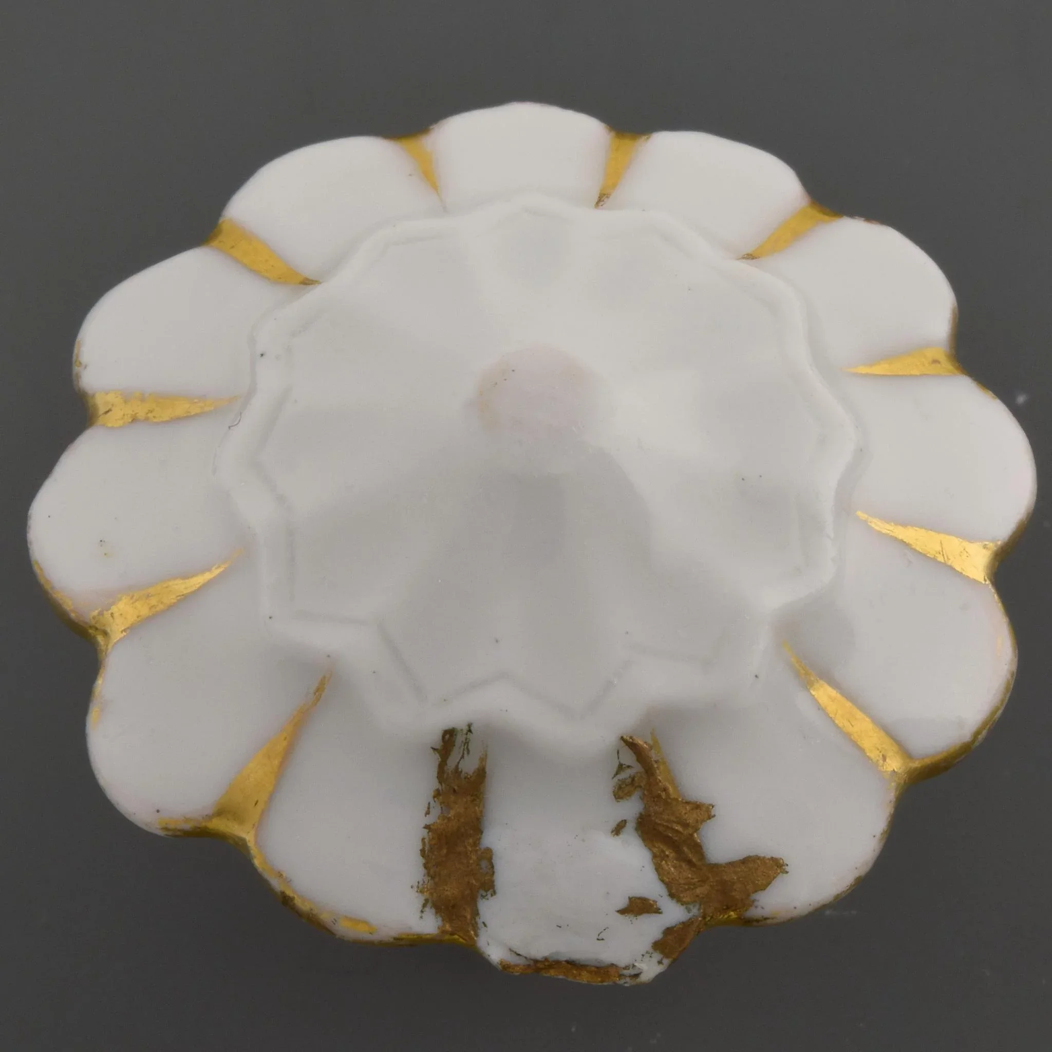 Antique Meissen Porcelain Cushion / Pillow Perfume Scent Bottle - Flowers, Gilded Tassels - Scarce - View 9