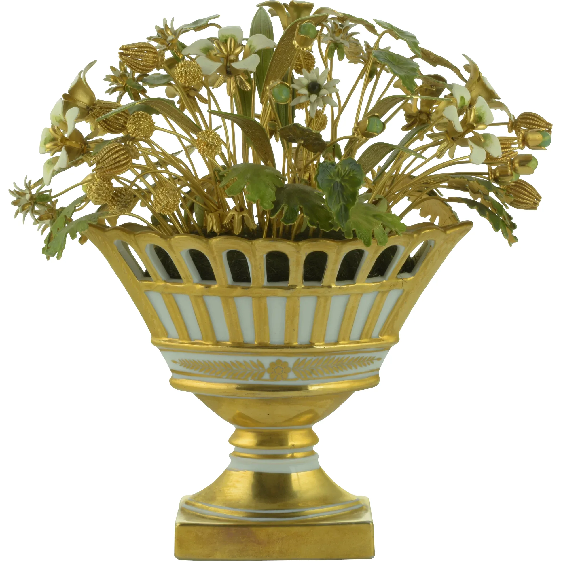 Jane Hutcheson - Gorham Fleurs des Siècles Reticulated Compote Flowers