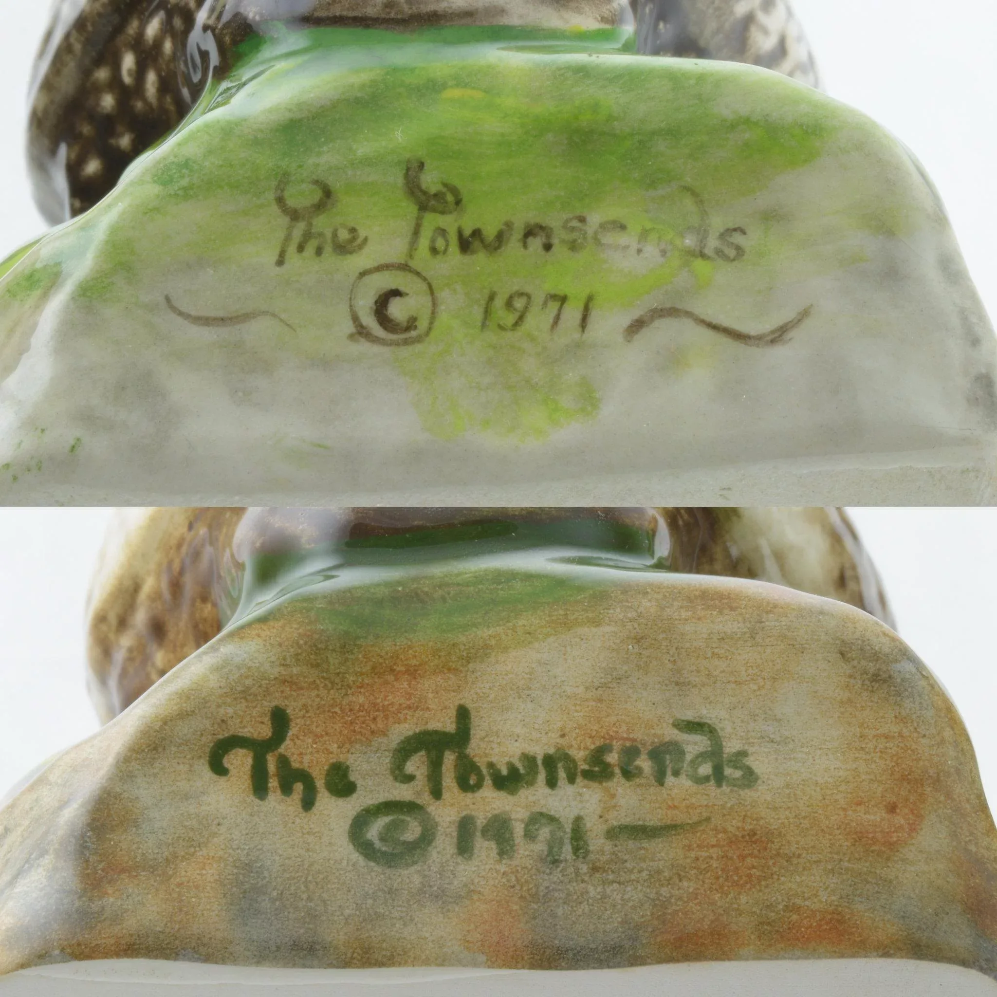 Pair Vintage The Townshends Ceramic Pelicans - View 6