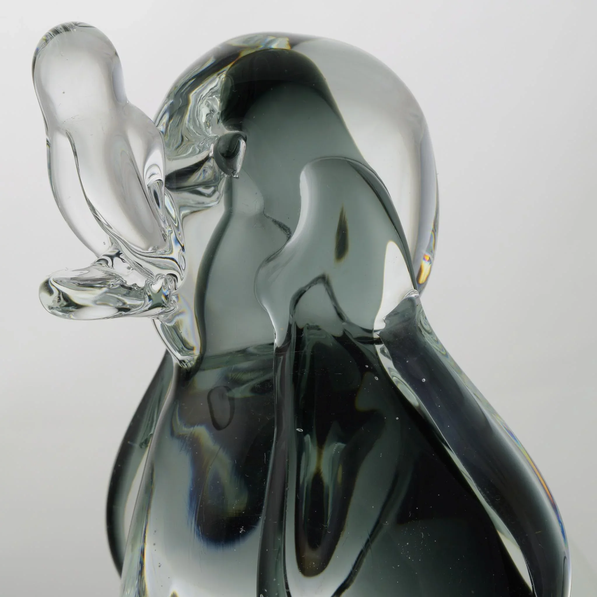 V Nason Murano Sommerso Art Glass Dog Figure - View 7