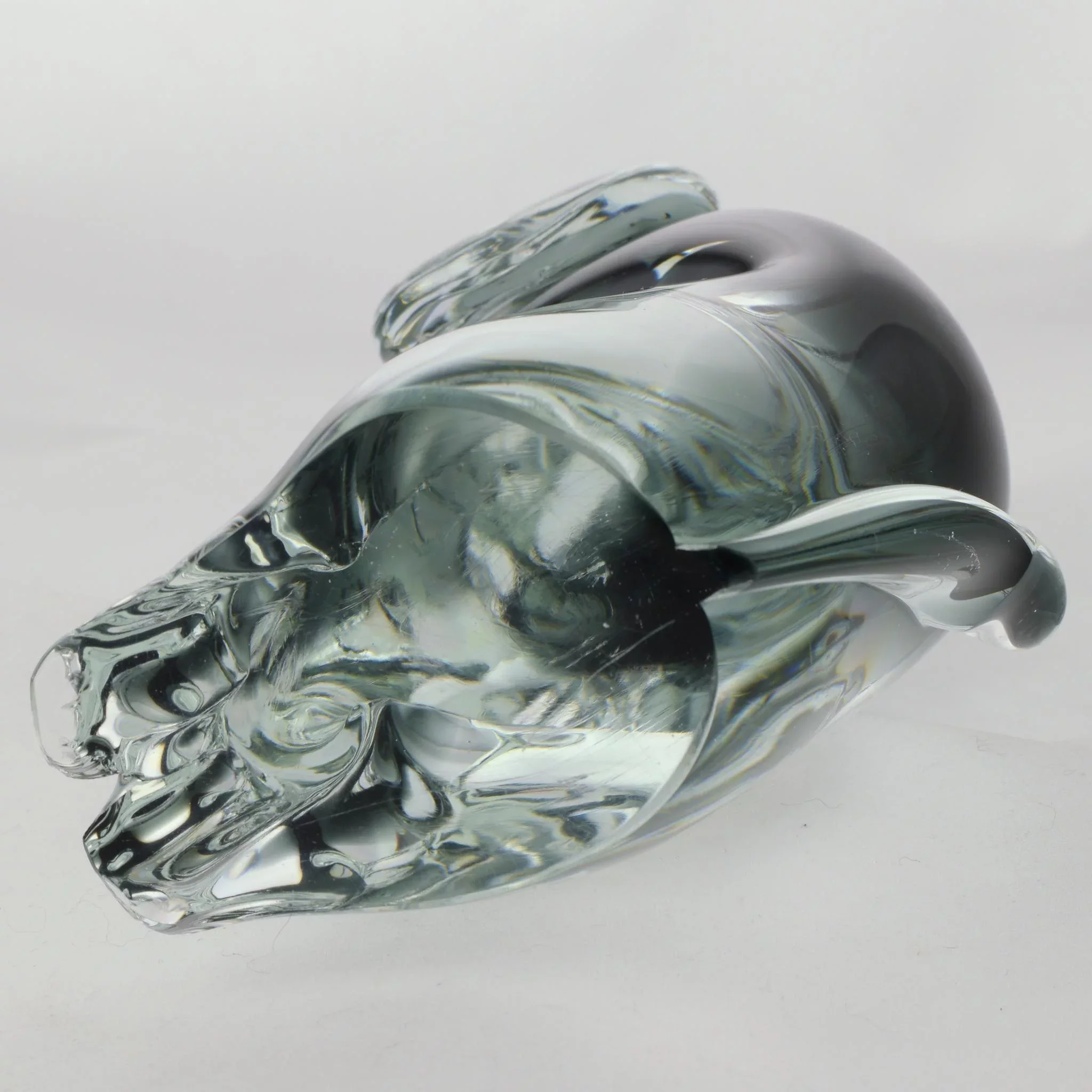 V Nason Murano Sommerso Art Glass Dog Figure - View 9