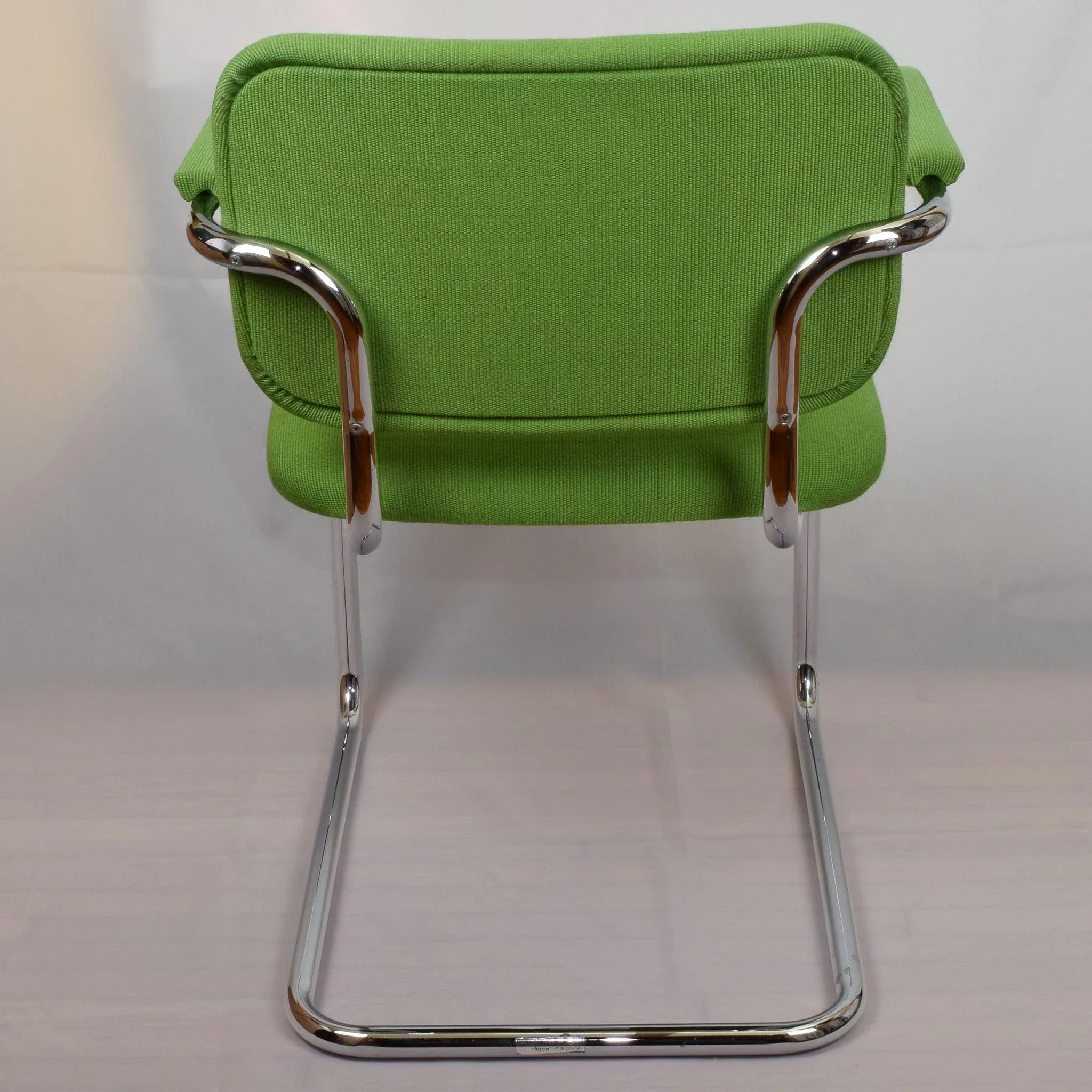 Knoll International Gavina Green Tubular Arm Chair Italy 1974 MCM - View 4