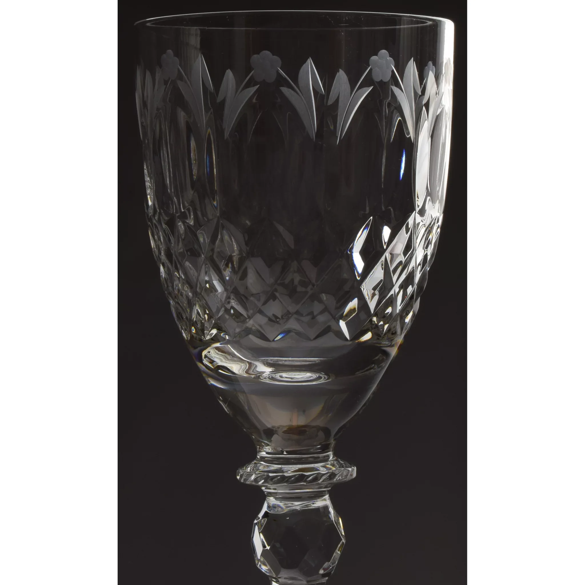 Set 10 Rogaska White Wine Goblets / Glasses - View 3