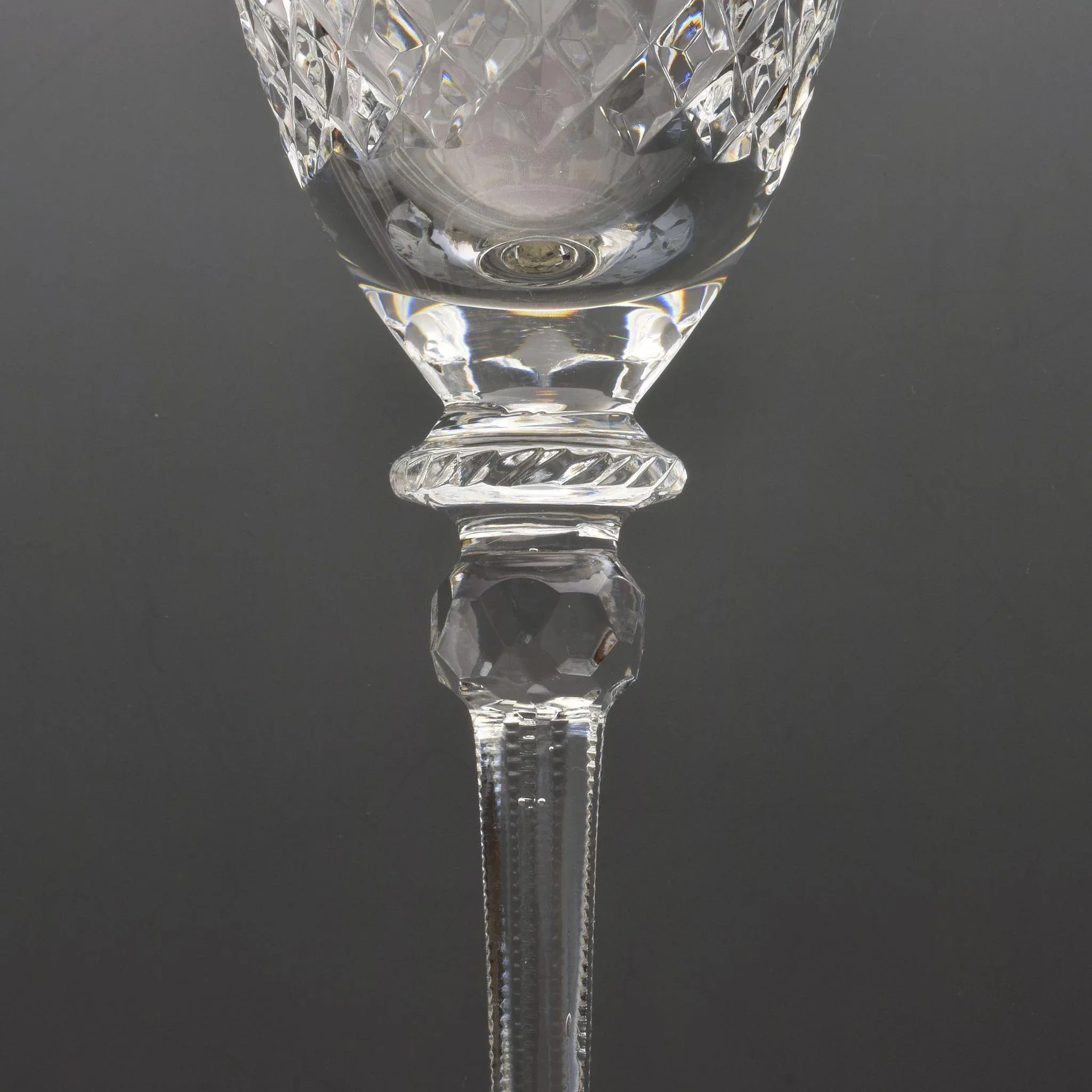 Set 10 Rogaska White Wine Goblets / Glasses - View 5