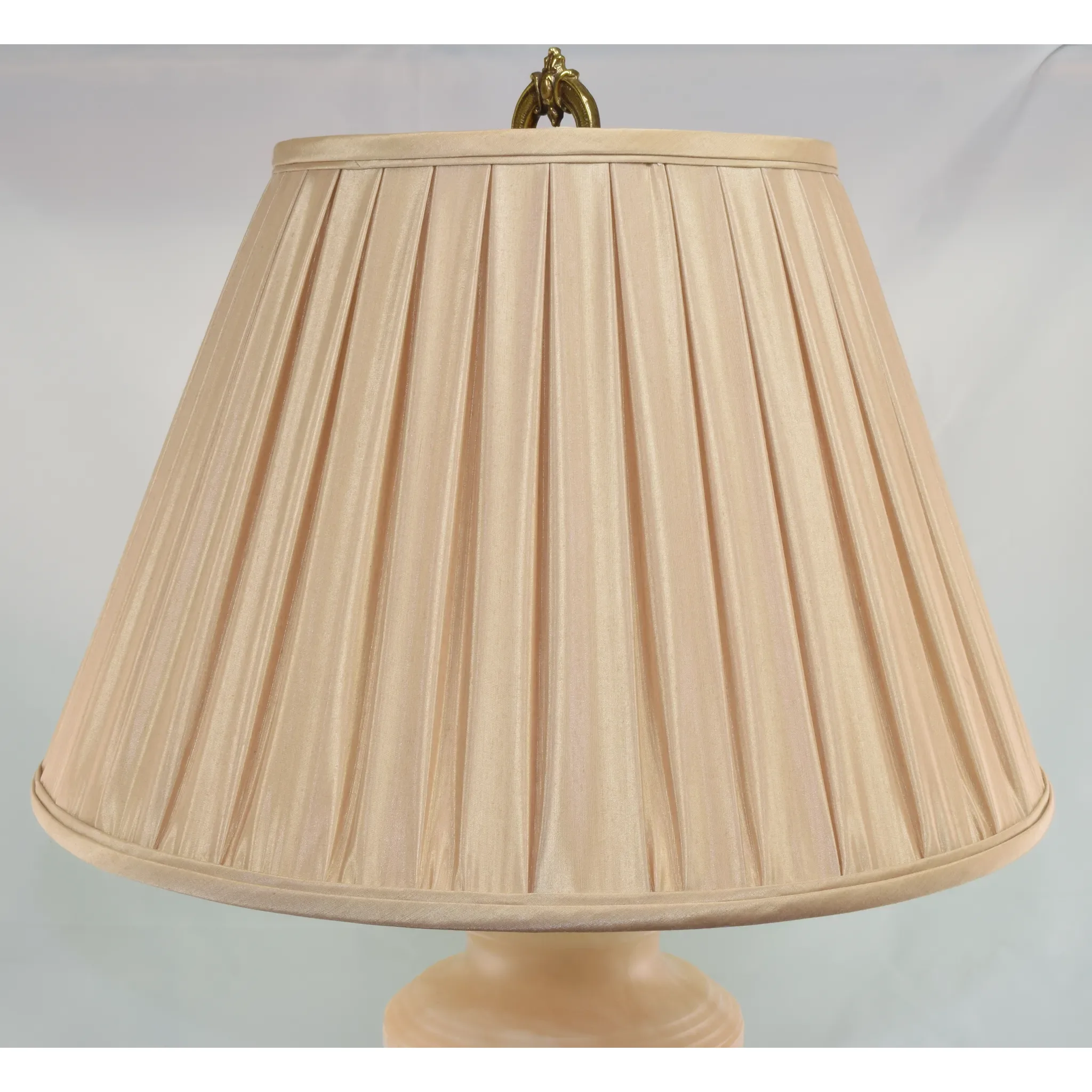 Vintage Pair Ethan Allen Carved Alabaster Table Lamps - View 7