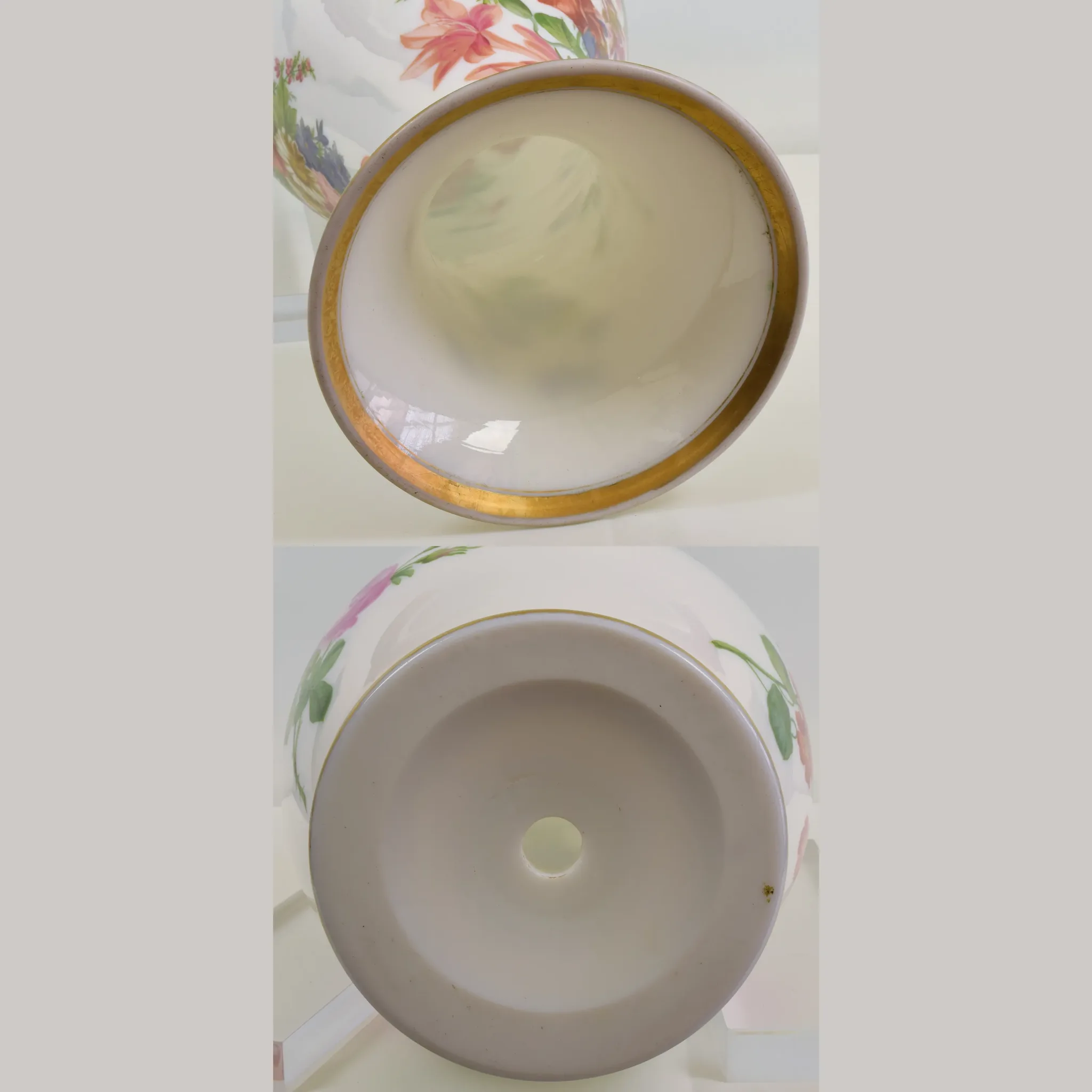 Large Antique Baccarat Opaline Vase - Enamelled by Jean Francoise Robert - 17.5" - View 15
