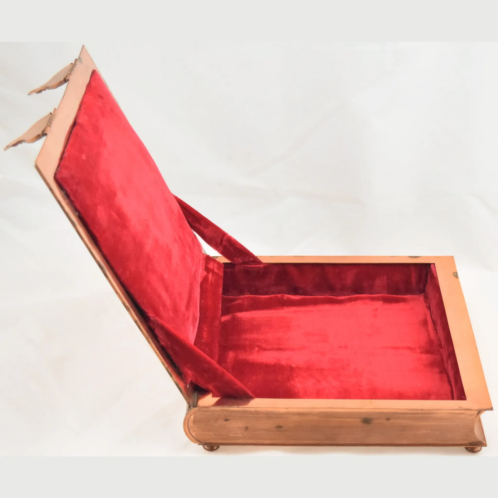 Antique Romanesque Style Copper Trinket or Letter Book Box - View 13