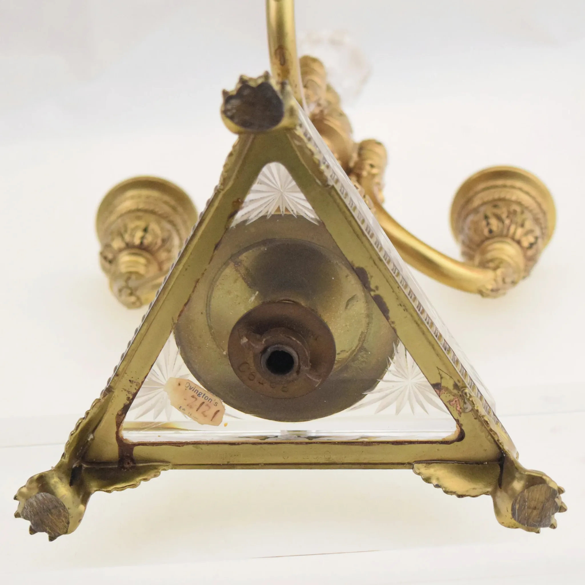 Pair Pairpoint Fine Arts Line 3 Light Candelabra - No C6168 - Ovington's New York - View 12