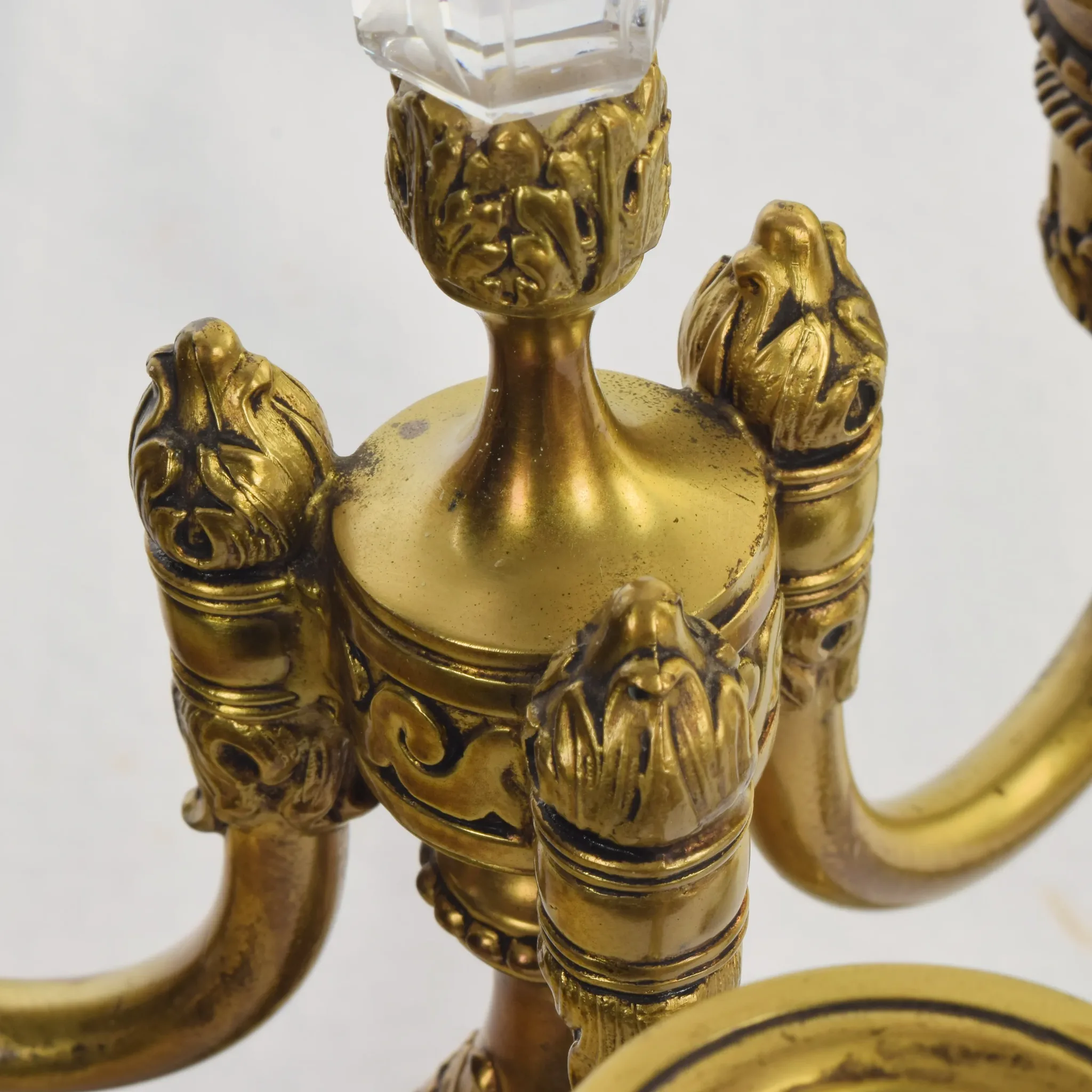 Pair Pairpoint Fine Arts Line 3 Light Candelabra - No C6168 - Ovington's New York - View 8