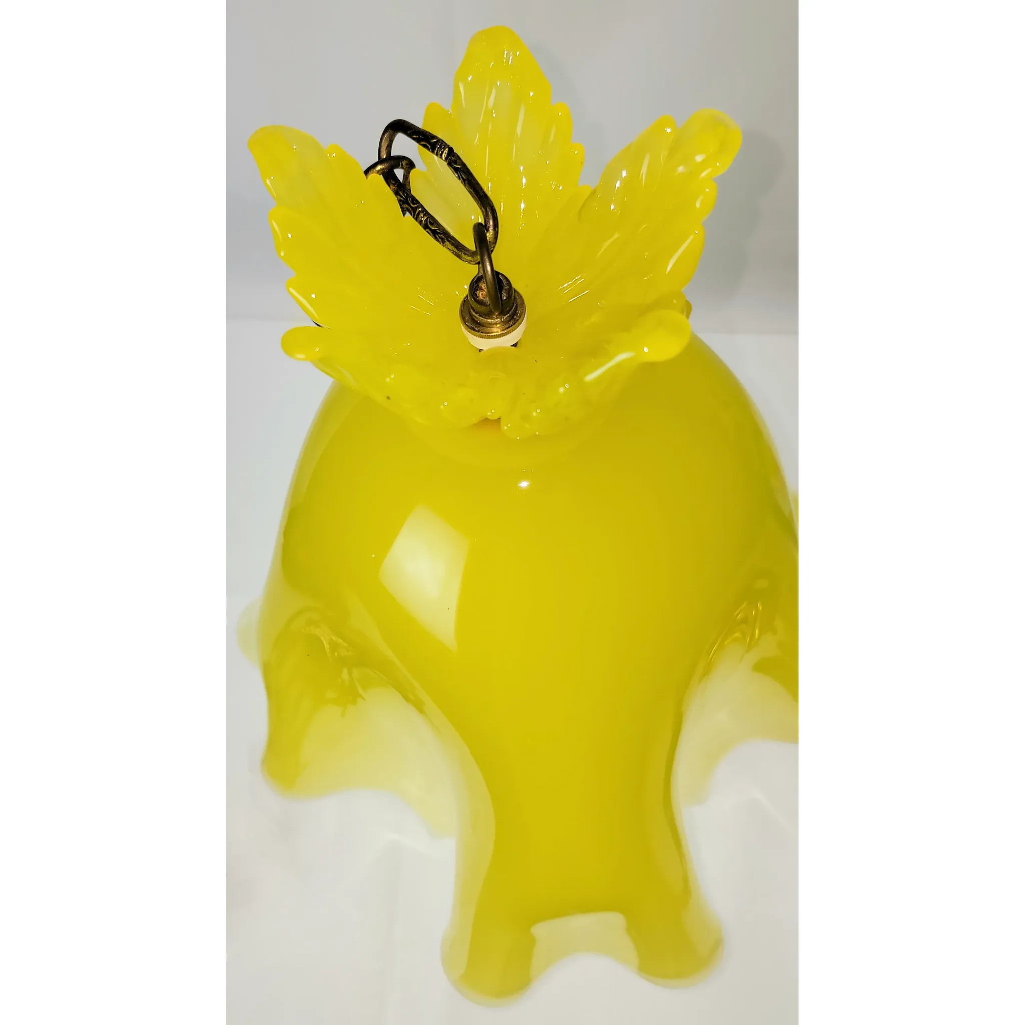 Vintage Fazzoletto Pendant Light Fixture - Yellow - View 4