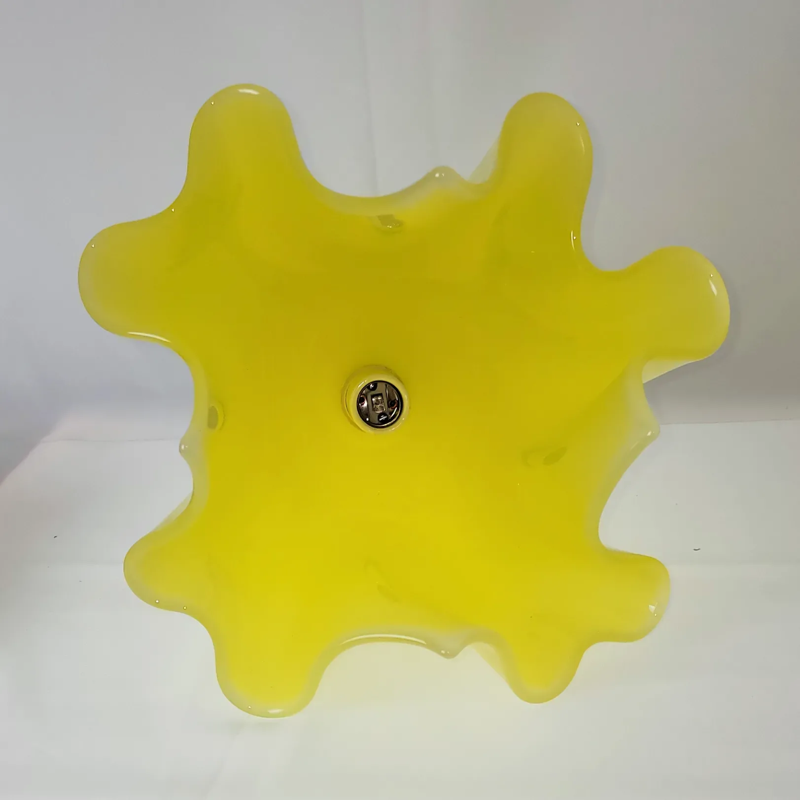 Vintage Fazzoletto Pendant Light Fixture - Yellow - View 5