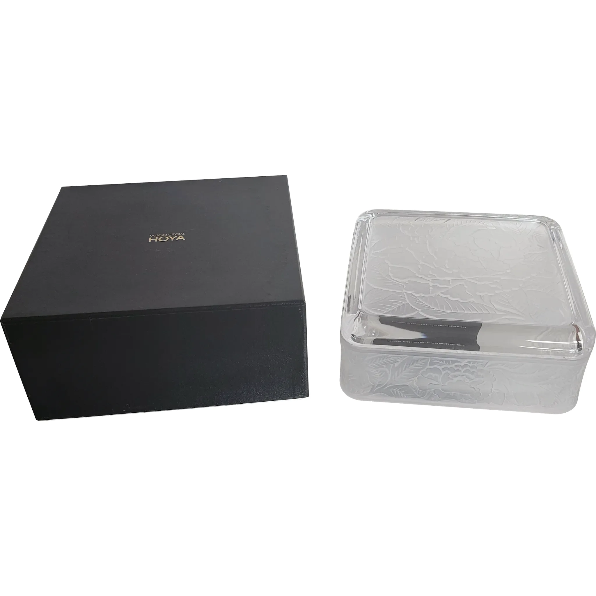 Vintage Hoya Crystal Bento Box COS5493U - Original Box