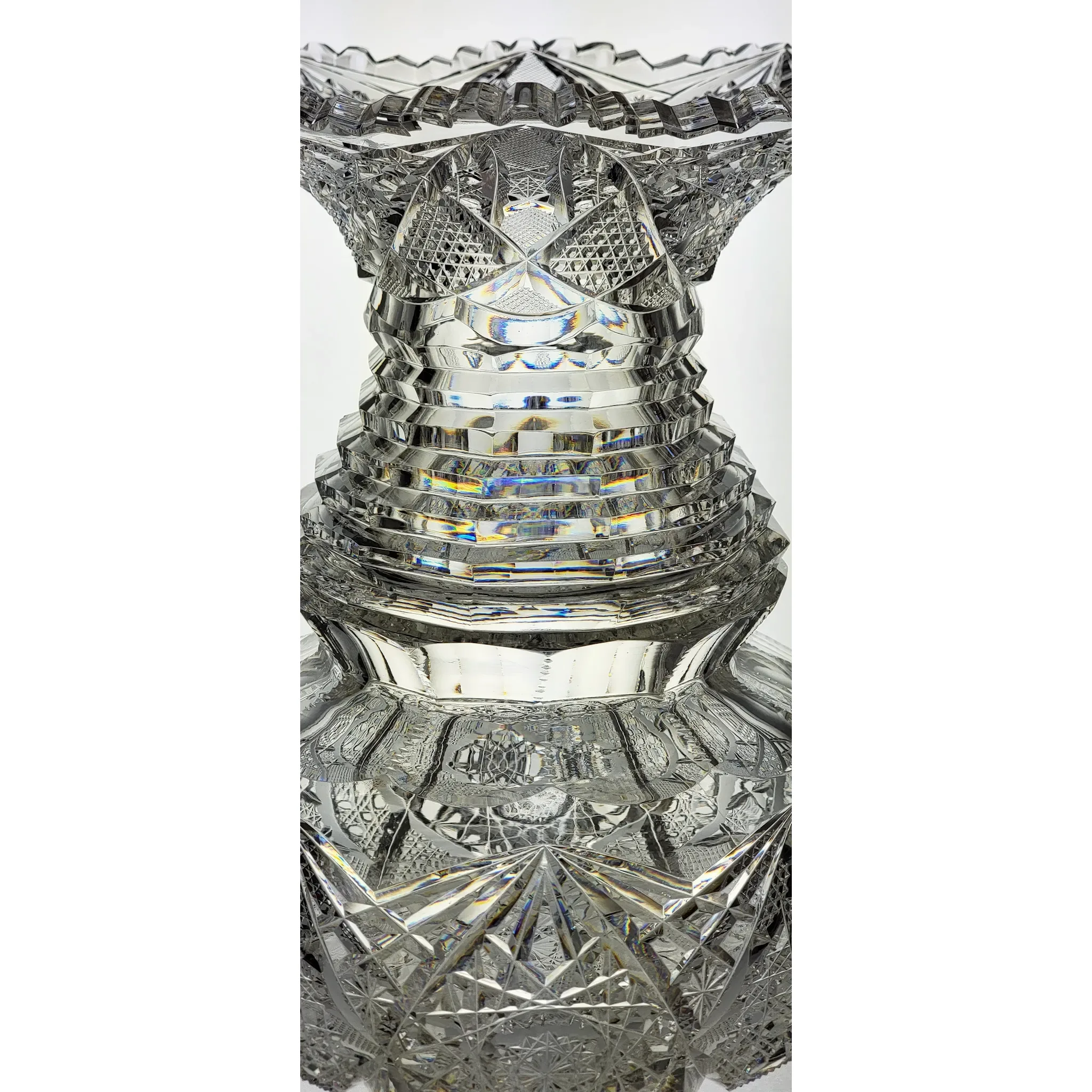 Large Antique Maple City Glass Company ABP Vase - Lista - View 3