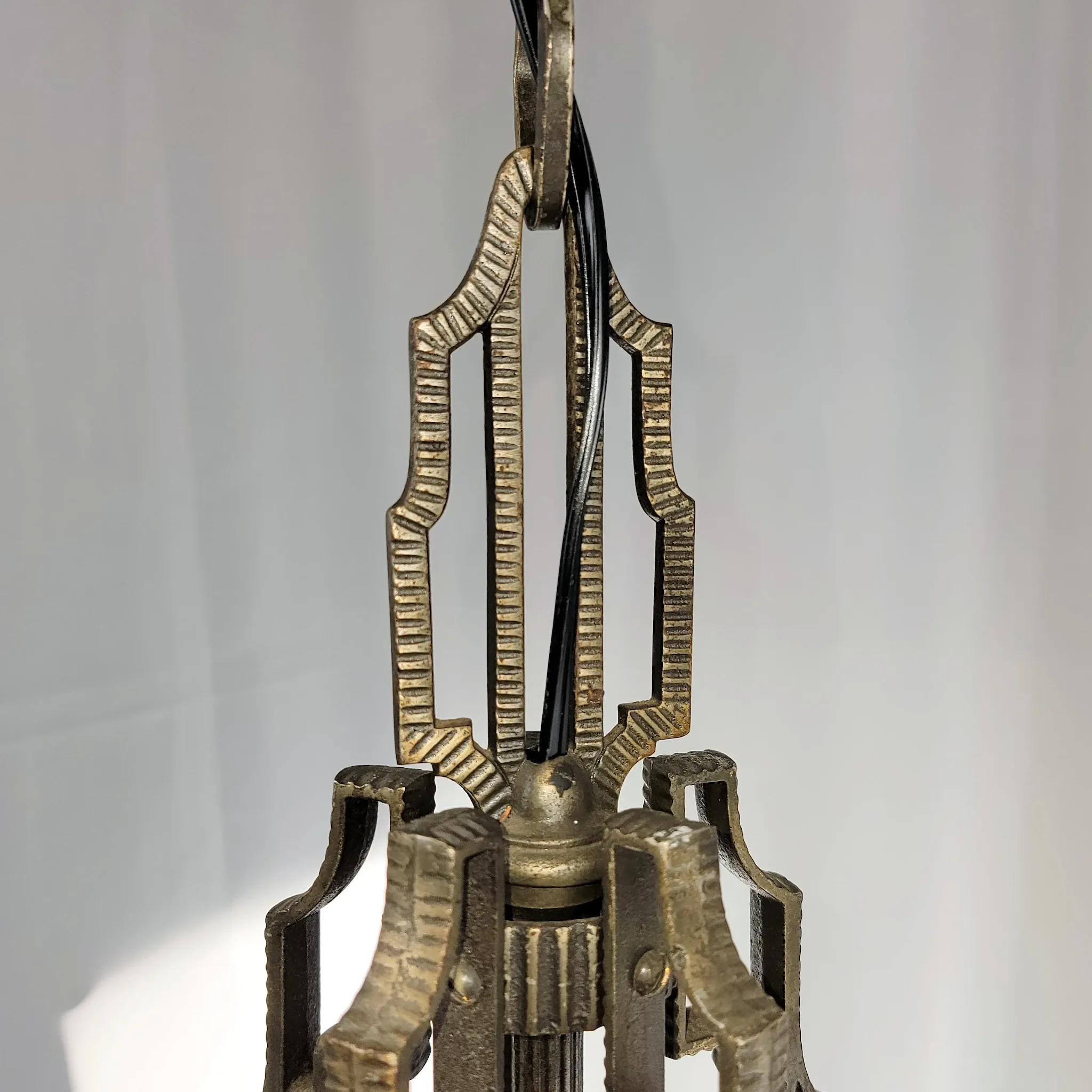 1920s Art Deco Slip Shade Fixture - Max Schaffer - View 4
