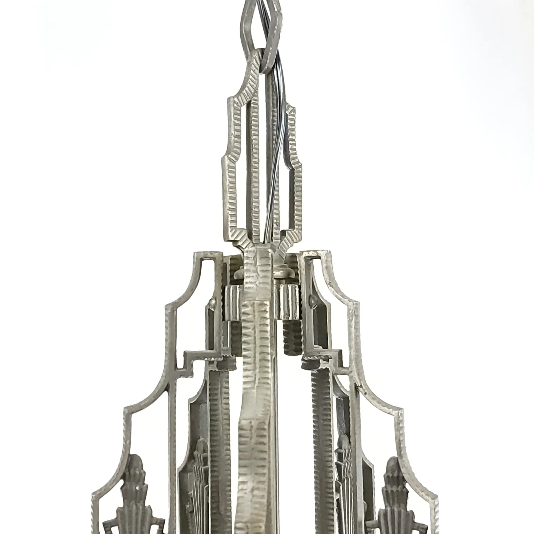 1920s Art Deco Slip Shade Fixture - Max Schaffer - View 5