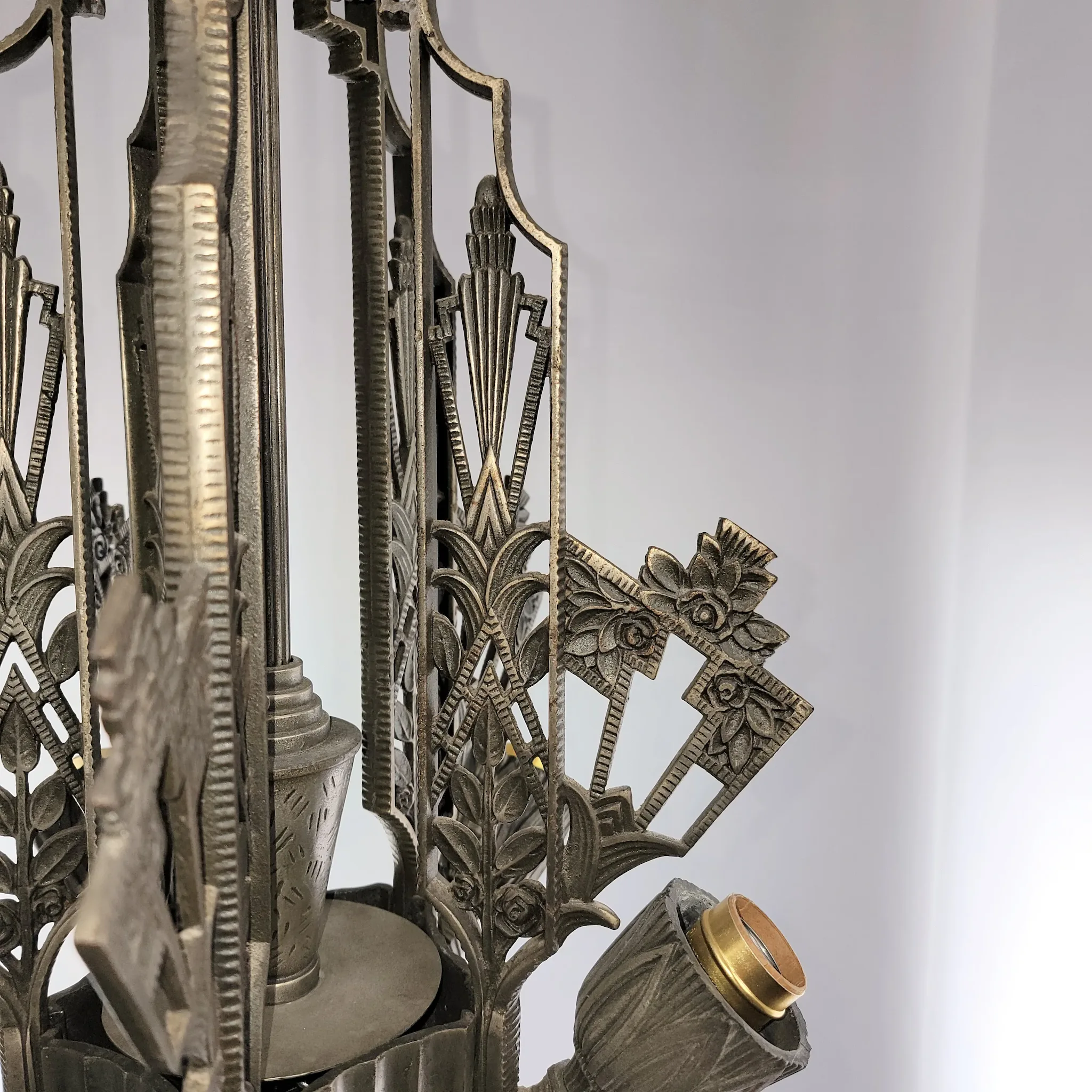 1920s Art Deco Slip Shade Fixture - Max Schaffer - View 6